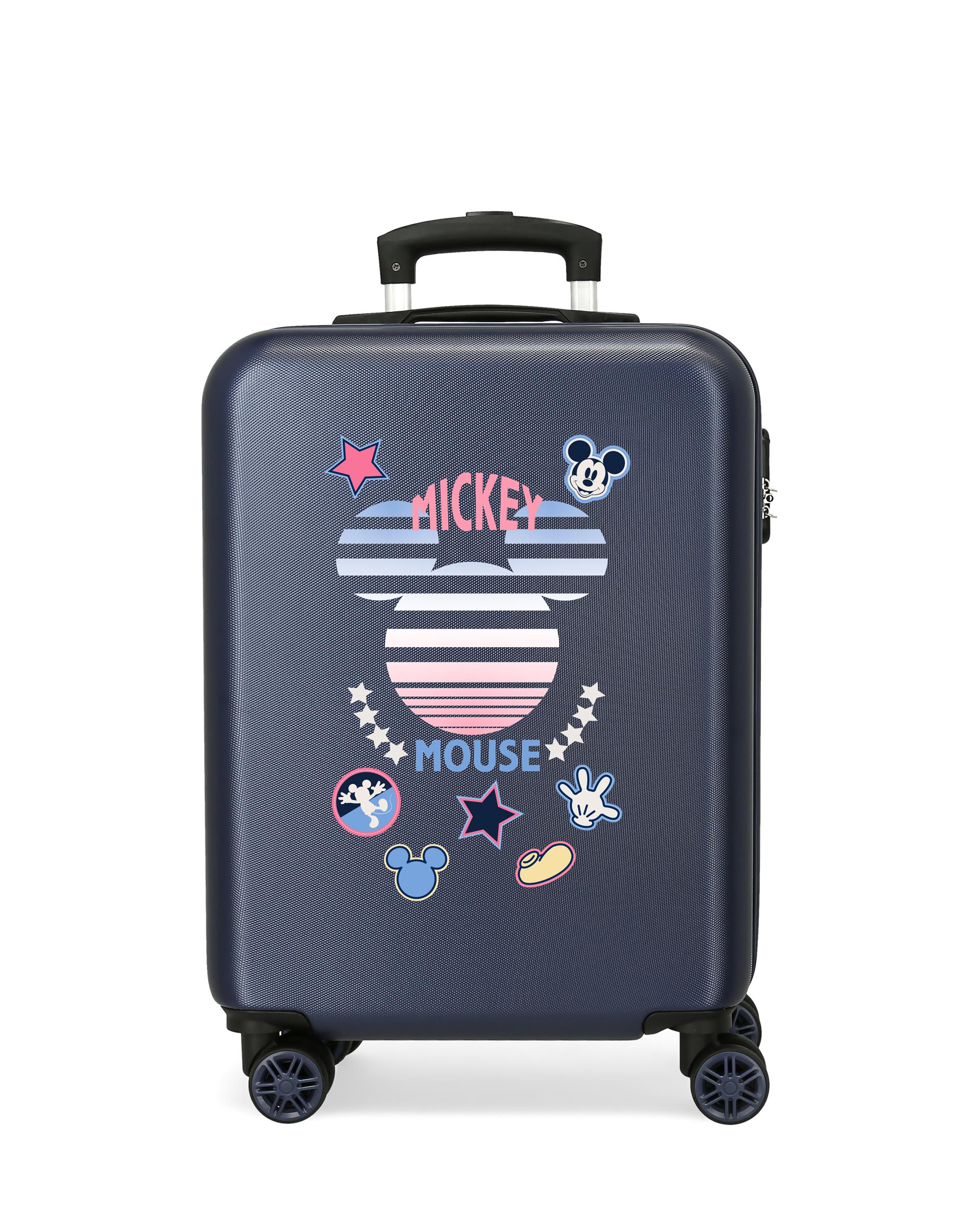 Mala de Cabine Infantil Mickey Rígida com Capacidade 35 L Azul-marinho-1