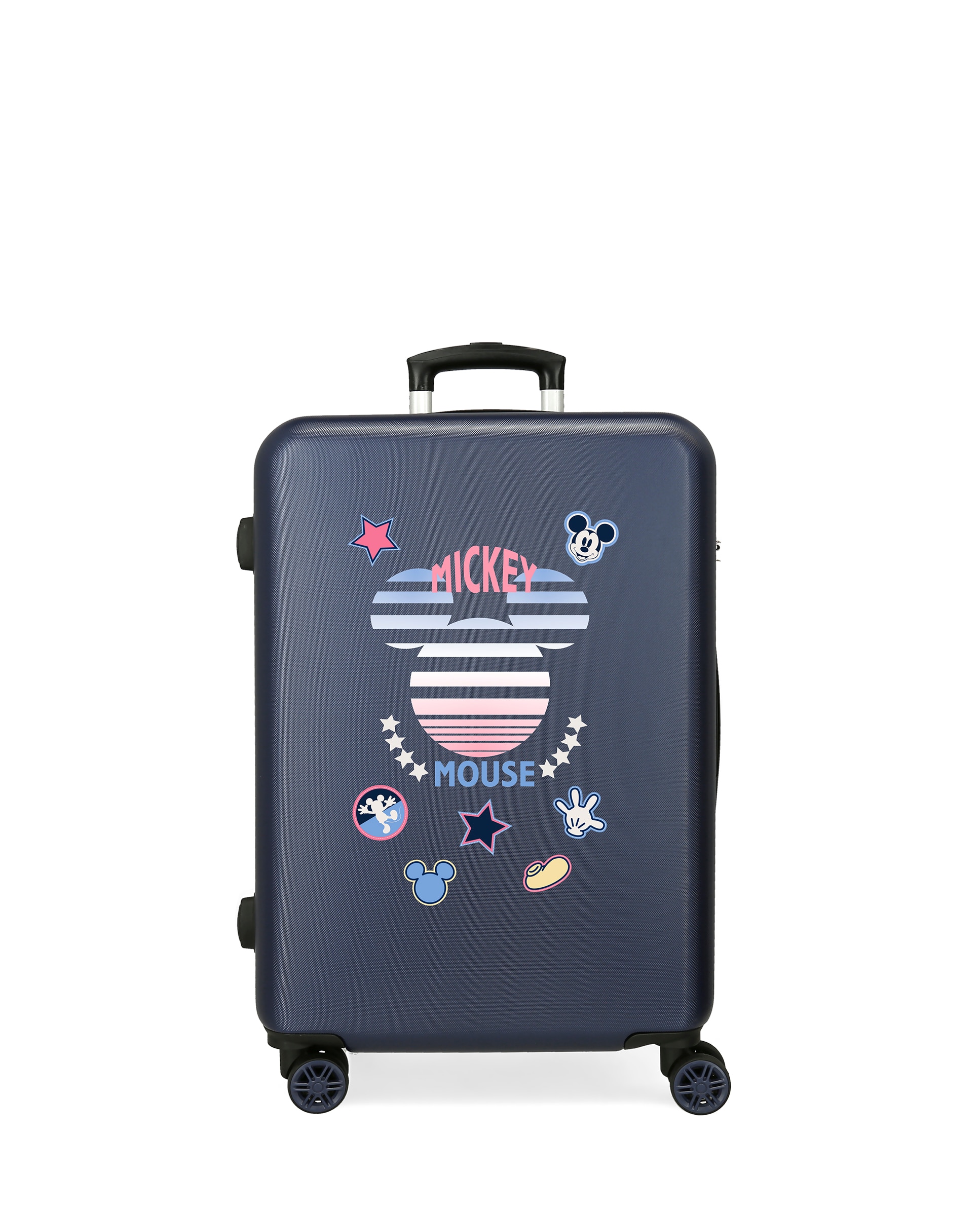 Disney - Maleta mediana infantil Mickey 65cm rígida con capacidad de 56L.