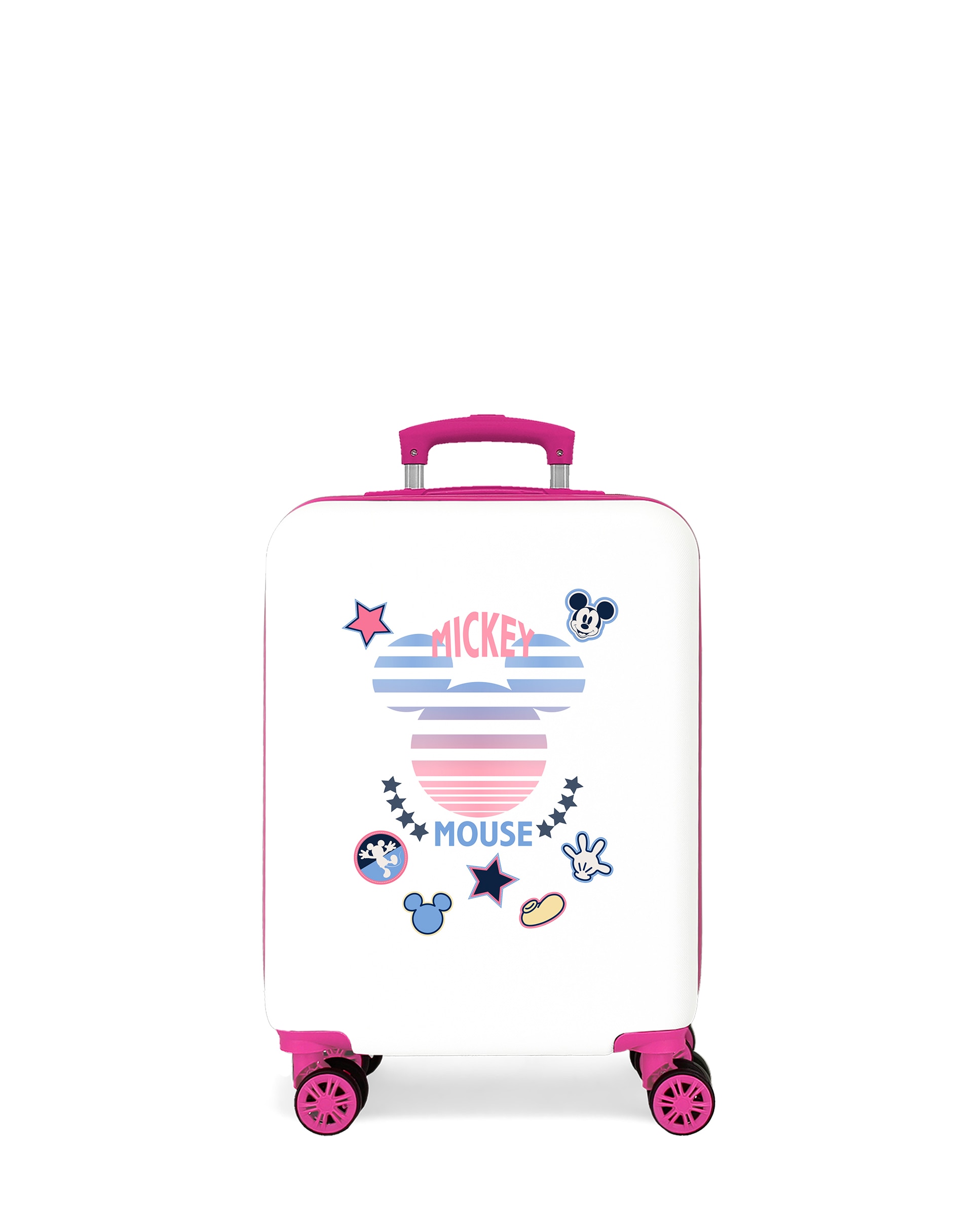 Mala de Cabine Infantil Mickey Rígida com Capacidade de 34l Branco-1