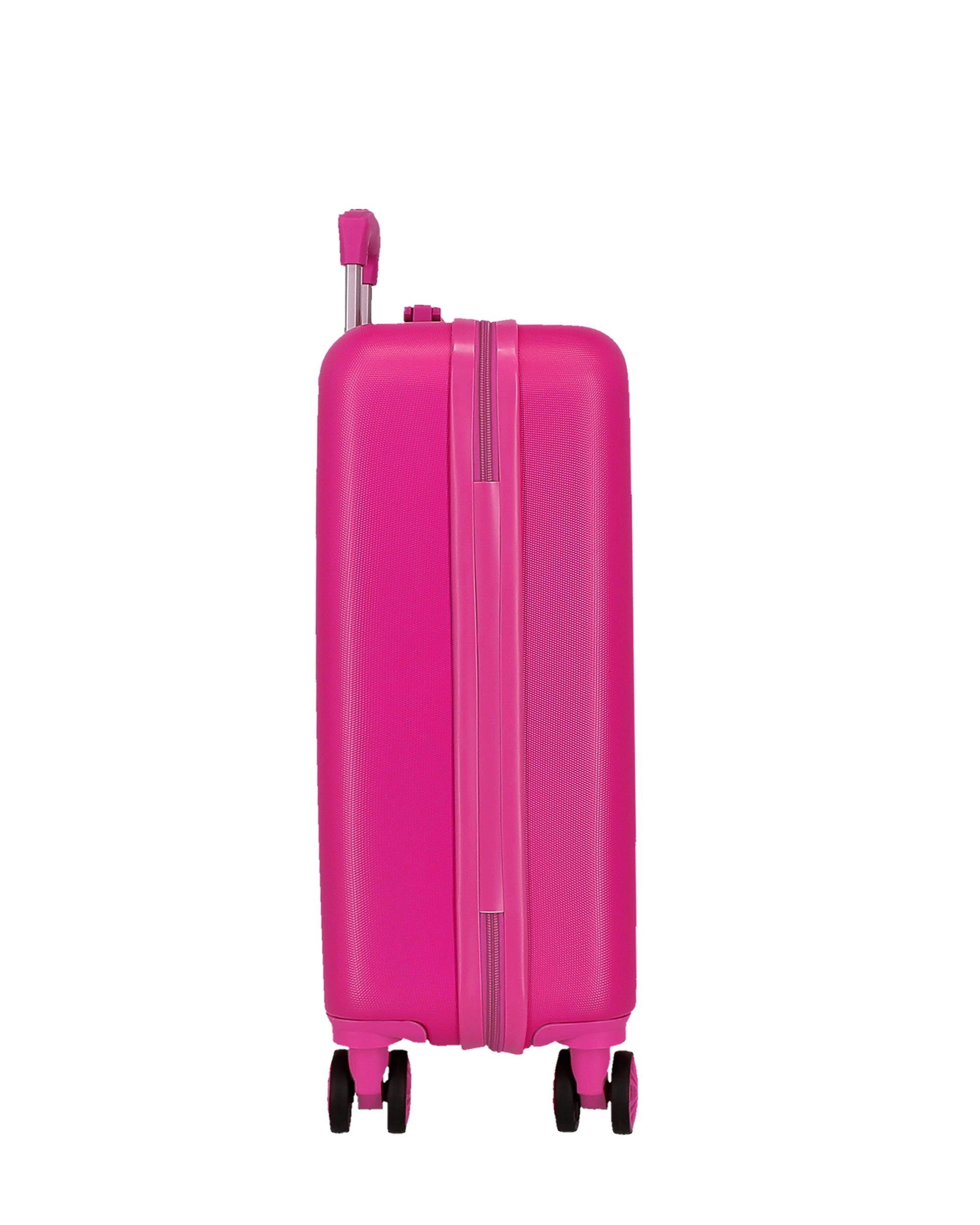 Mala de Cabine Infantil Minnie Wild Flower Rígida com Capacidade de 34l Fúcsia-4