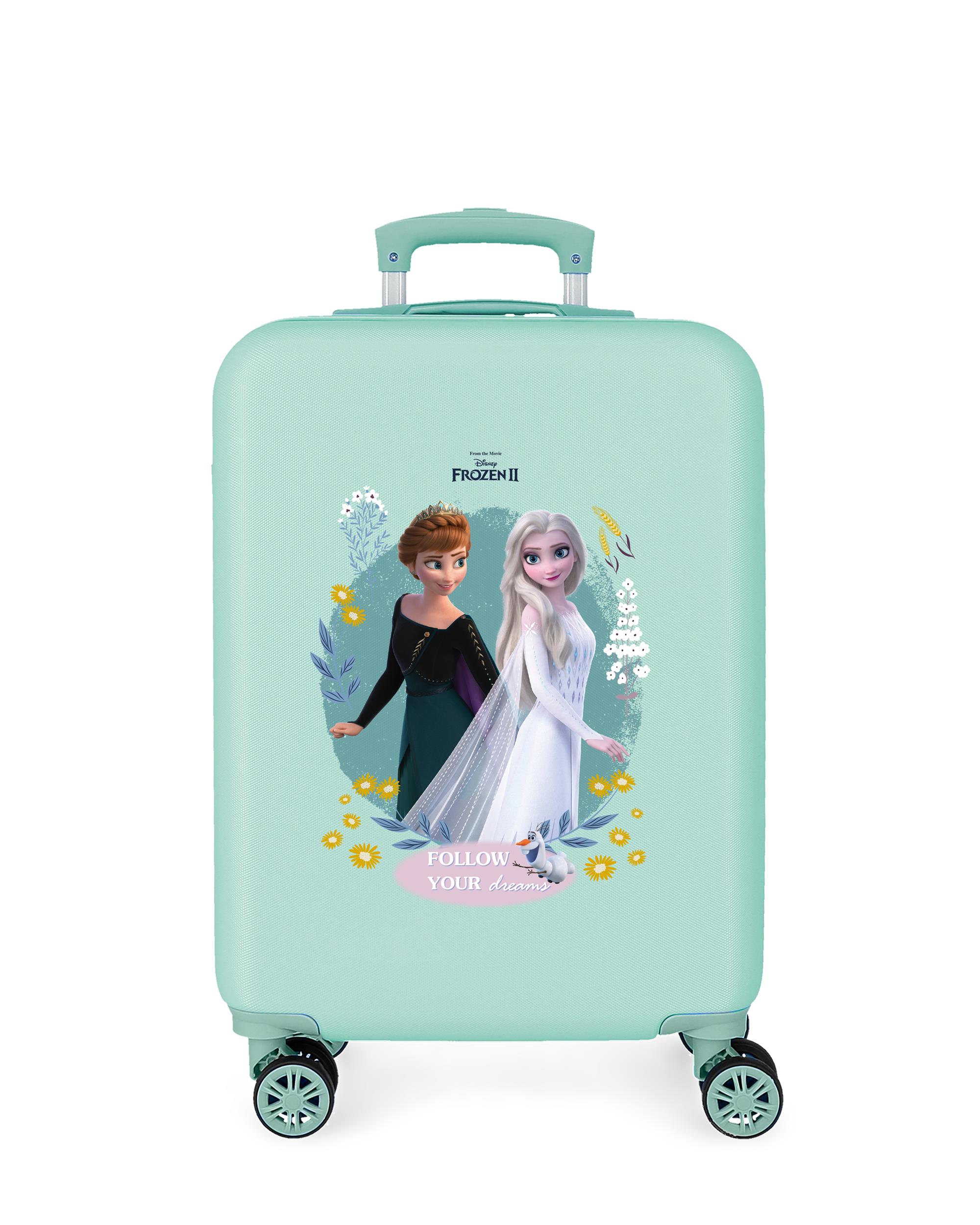 Maleta de cabina infantil Frozen Follow your dreams rígida con capacidad de 34L - Disney - Azul claro Azul claro-1