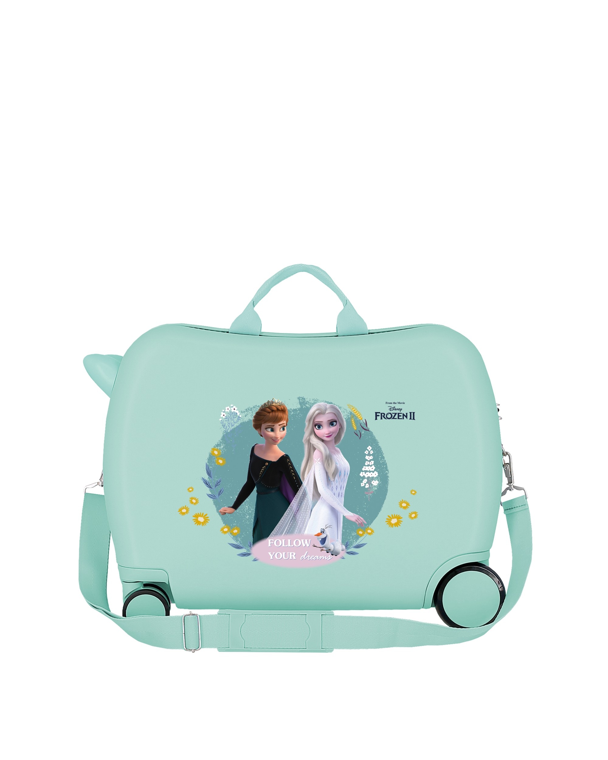 Mala de Cabine Infantil Frozen Follow Your Dreams Rígida com Capacidade de 34l Verde-claro-3