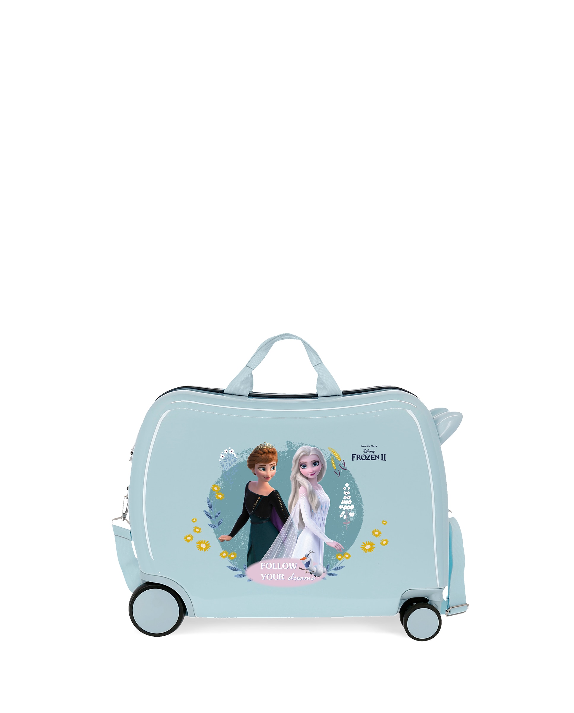 Disney - Maleta de cabina de niña Disney Frozen Follow your dreams rígida con capacidad de 34L.