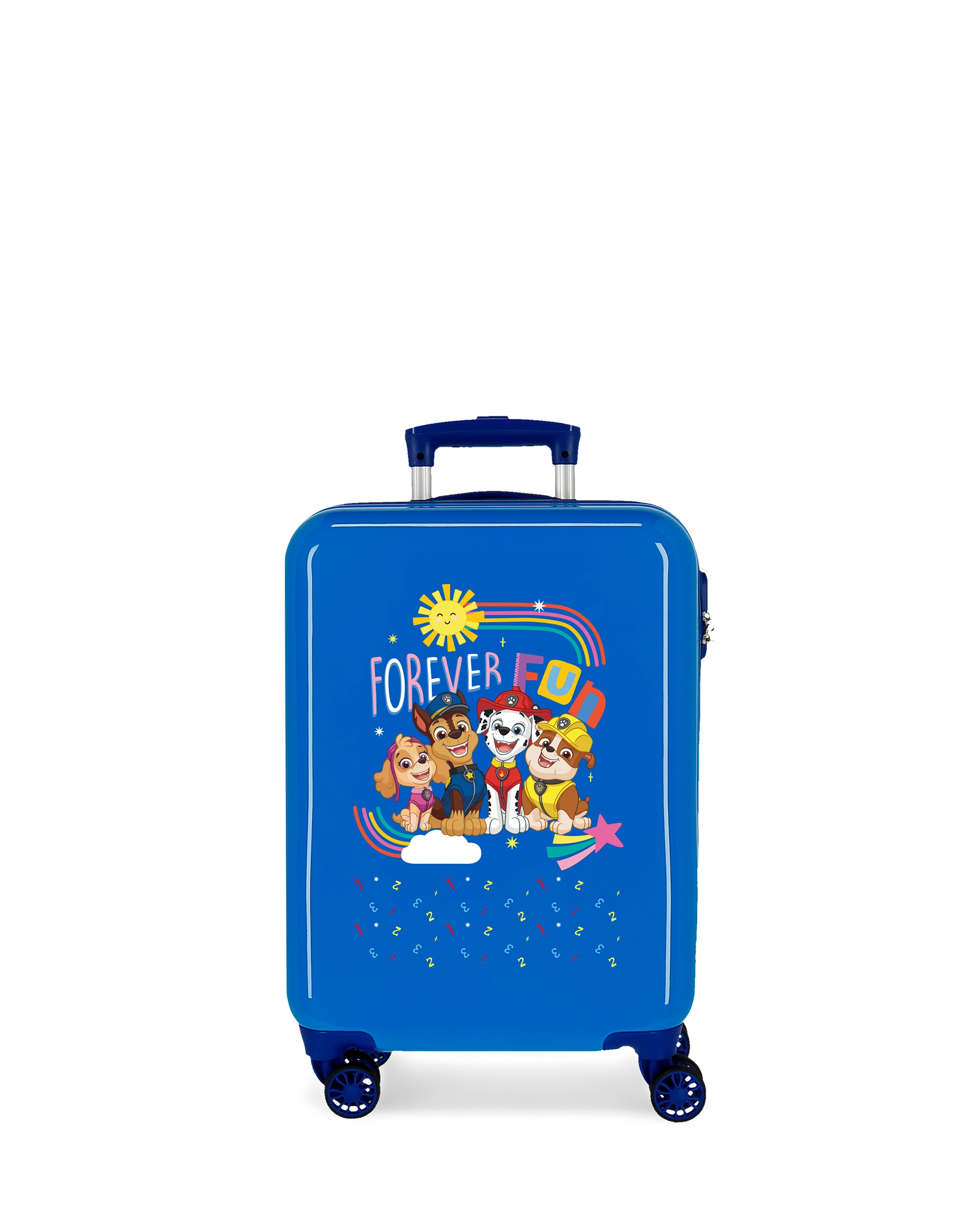 Maleta de cabina infantil Patrulla Canina Forever Fun rígida con capacidad de 34L - Personajes - Azul Azul-1