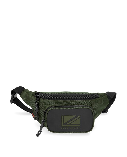 Imagen 0 de Riñonera de hombre Bromley LDN en verde con bolsillo frontal
