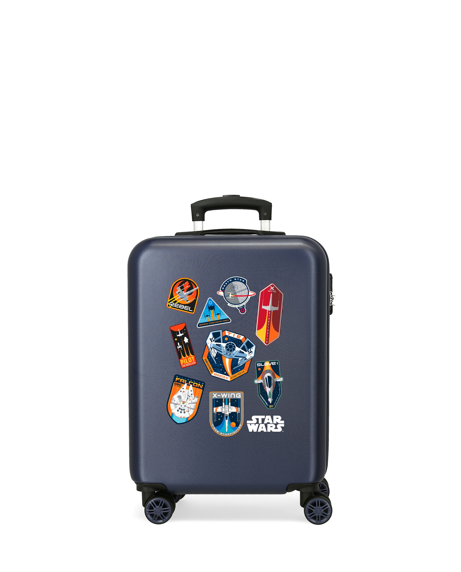 Imagen 0 de Maleta de Cabina Star Wars Badges Space Misson rígida con capacidad de 35L Azul marino