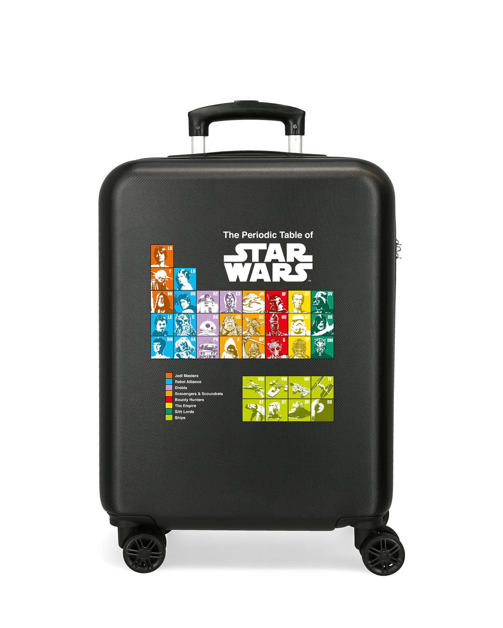 Mala de Cabine Star Wars Badges The Periodic Table Rígida com Capacidade de 34l Preto-1