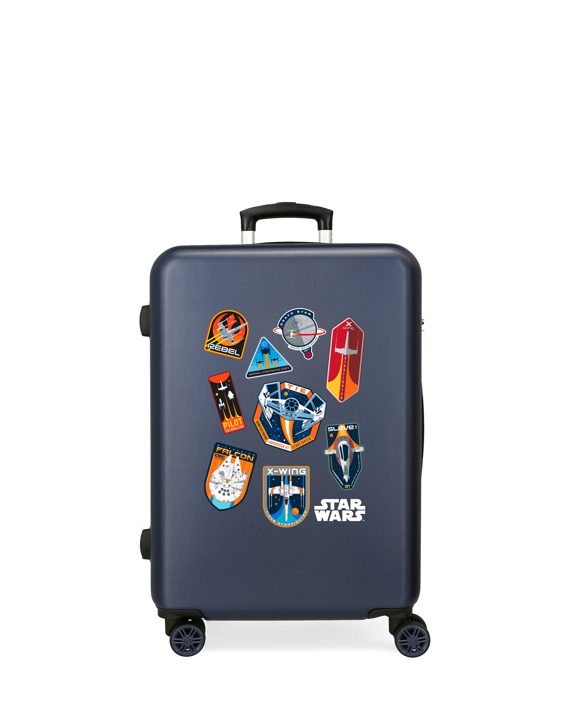 Personajes - Maleta Mediana Star Wars Badges Space Mission rígida con capacidad de 56L.