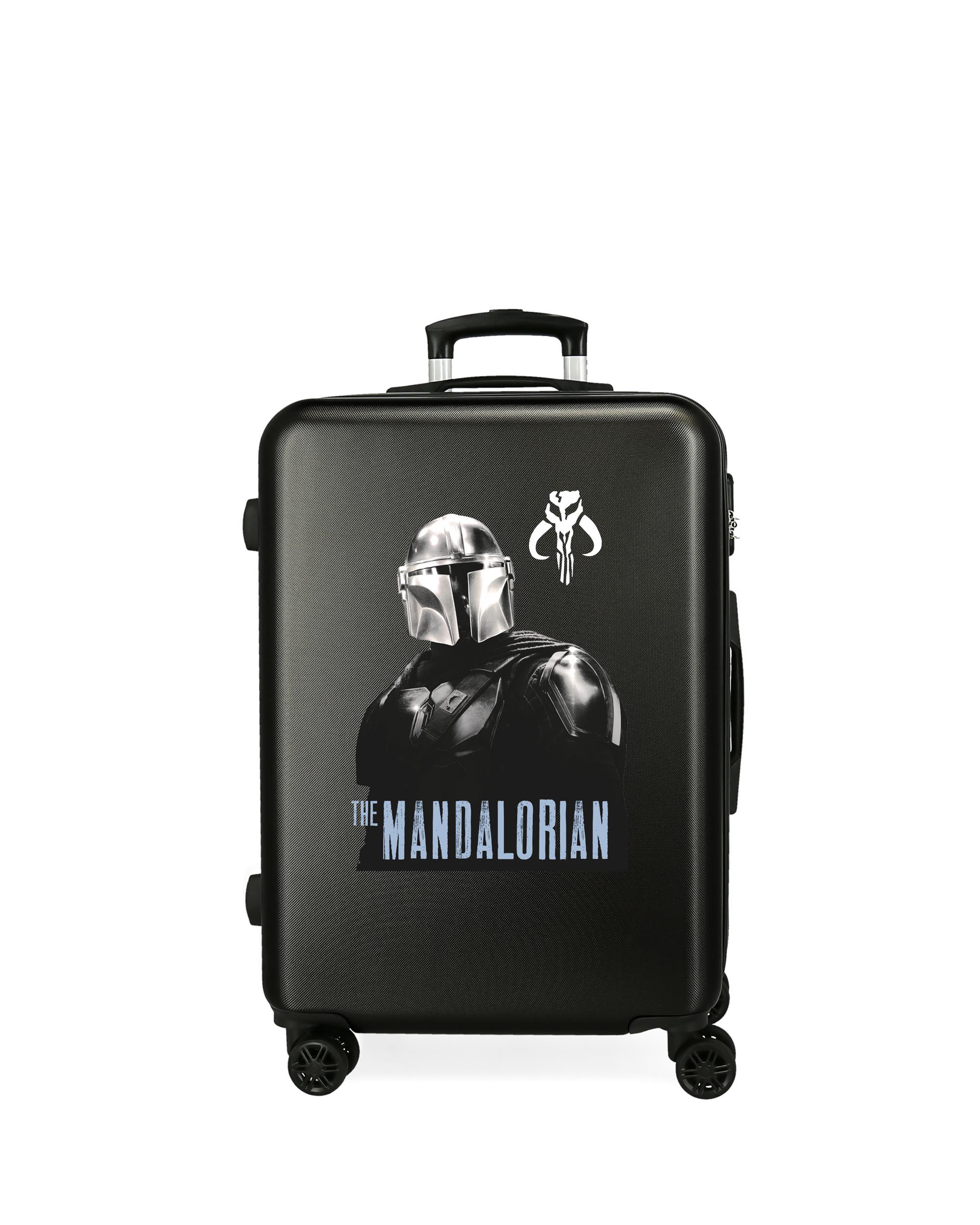 Personajes - Maleta infantil mediana Star Wars The Mandalorian rígida con capacidad de 70L.