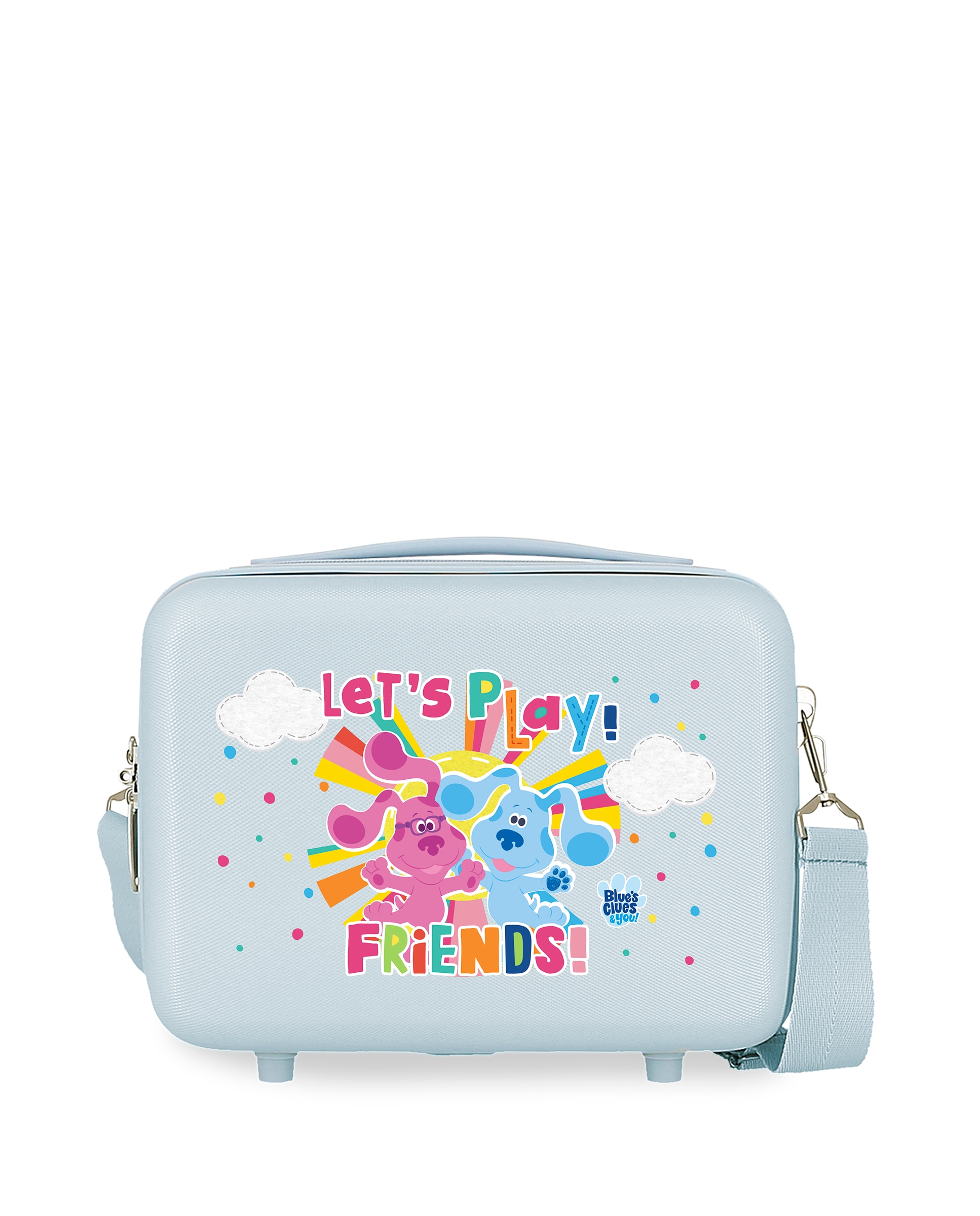 Necessaire Blue´s Clues & You - Sunshine And Rainbows Rígido Adaptável a Trolley com Capacidade de 9l Azul-celeste-1