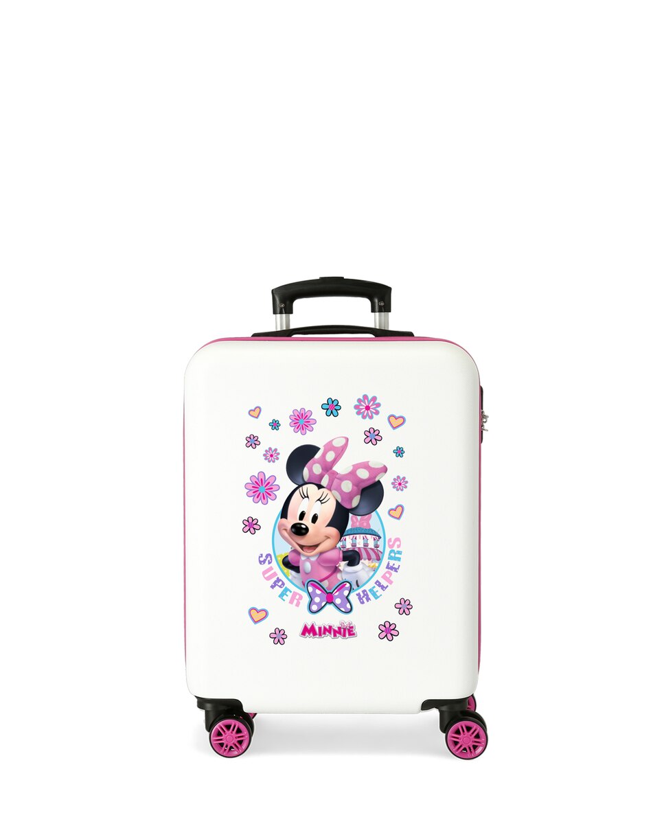 Maleta de cabina infantil Minnie Happy helpers rígida con capacidad de 35L