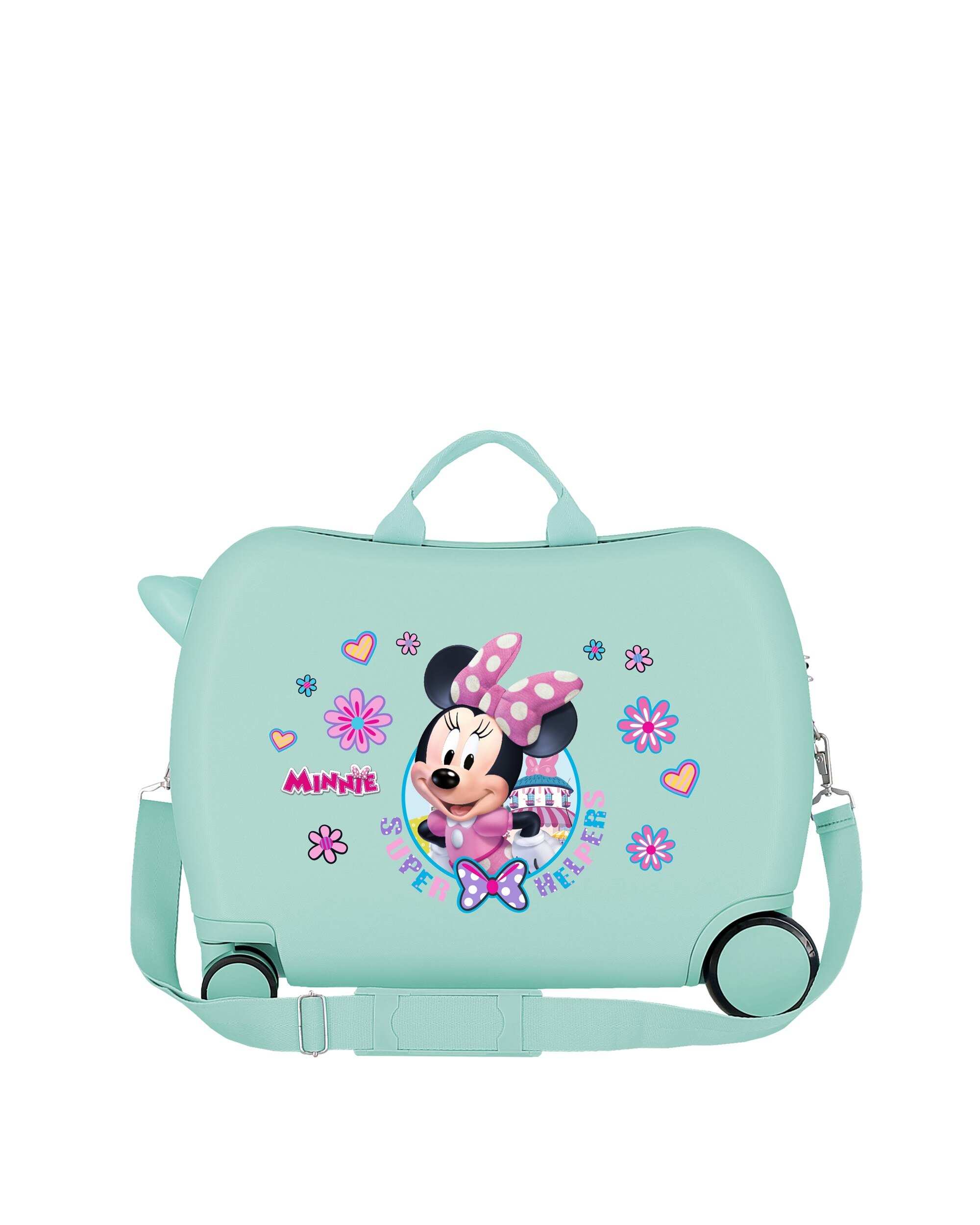 Maleta de cabina infantil para niña Minnie Super Helpers rígida con capacidad de 34L - Disney - Verde claro Verde claro-3