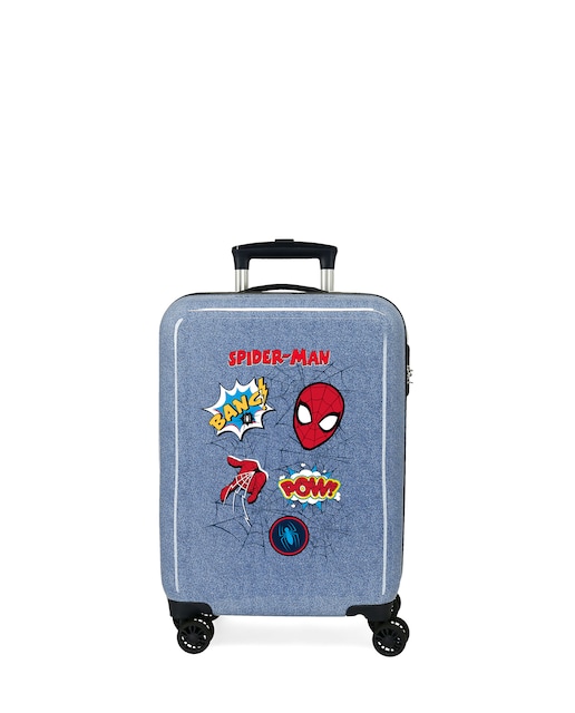 Imagen 0 de Maleta de cabina infantil Spiderman Denim rígida con capacidad de 34L