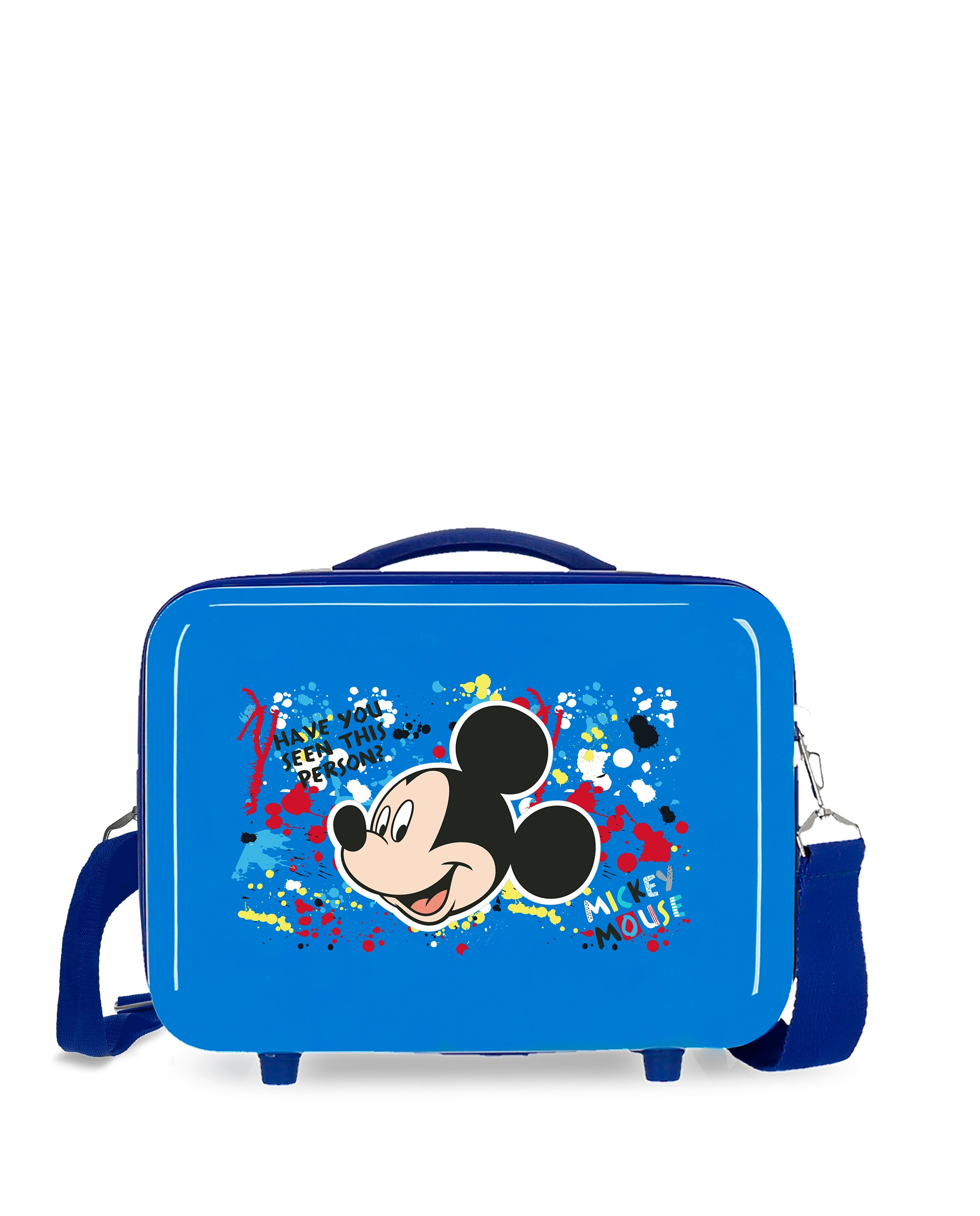 Necessaire Infantil Mickey Colour Mayhem Rígido com Capacidade de 9l Azul-1