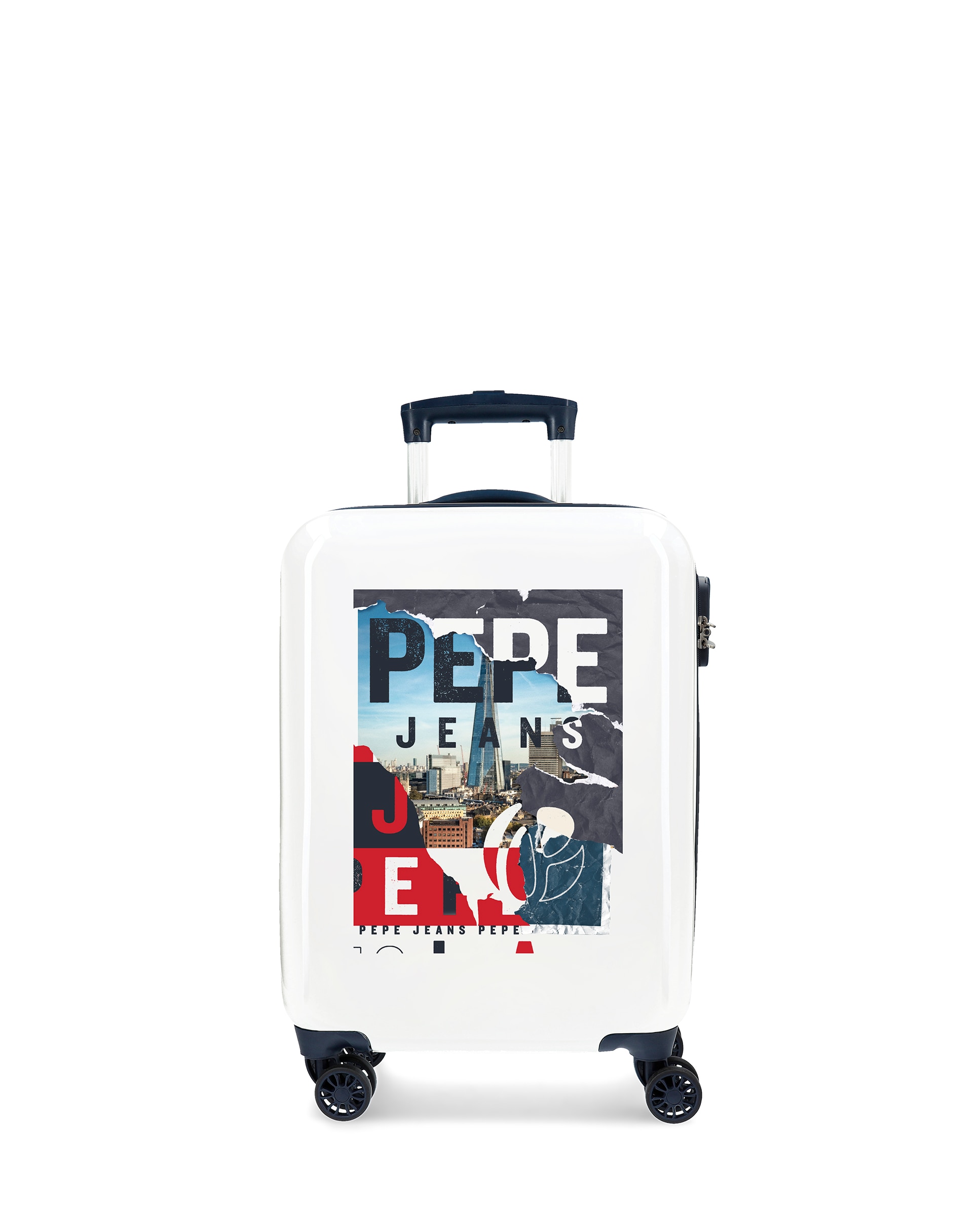 Pepe Jeans - Maleta de cabina Digital Ainsley rígida con capacidad de 34L.
