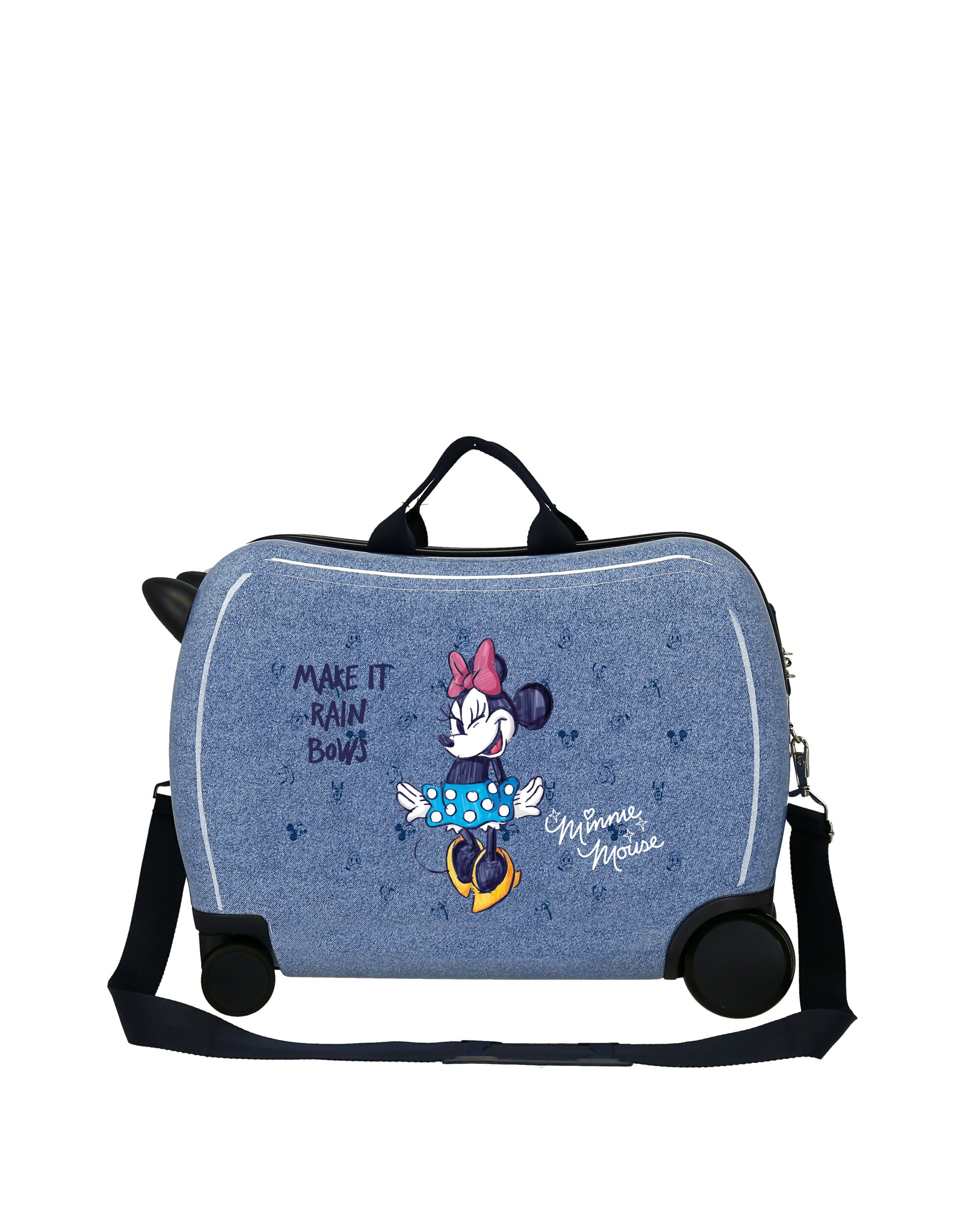 Mala de Cabine Infantil Make It Rain Bows Rígida com Capacidade de 34l Azul-3