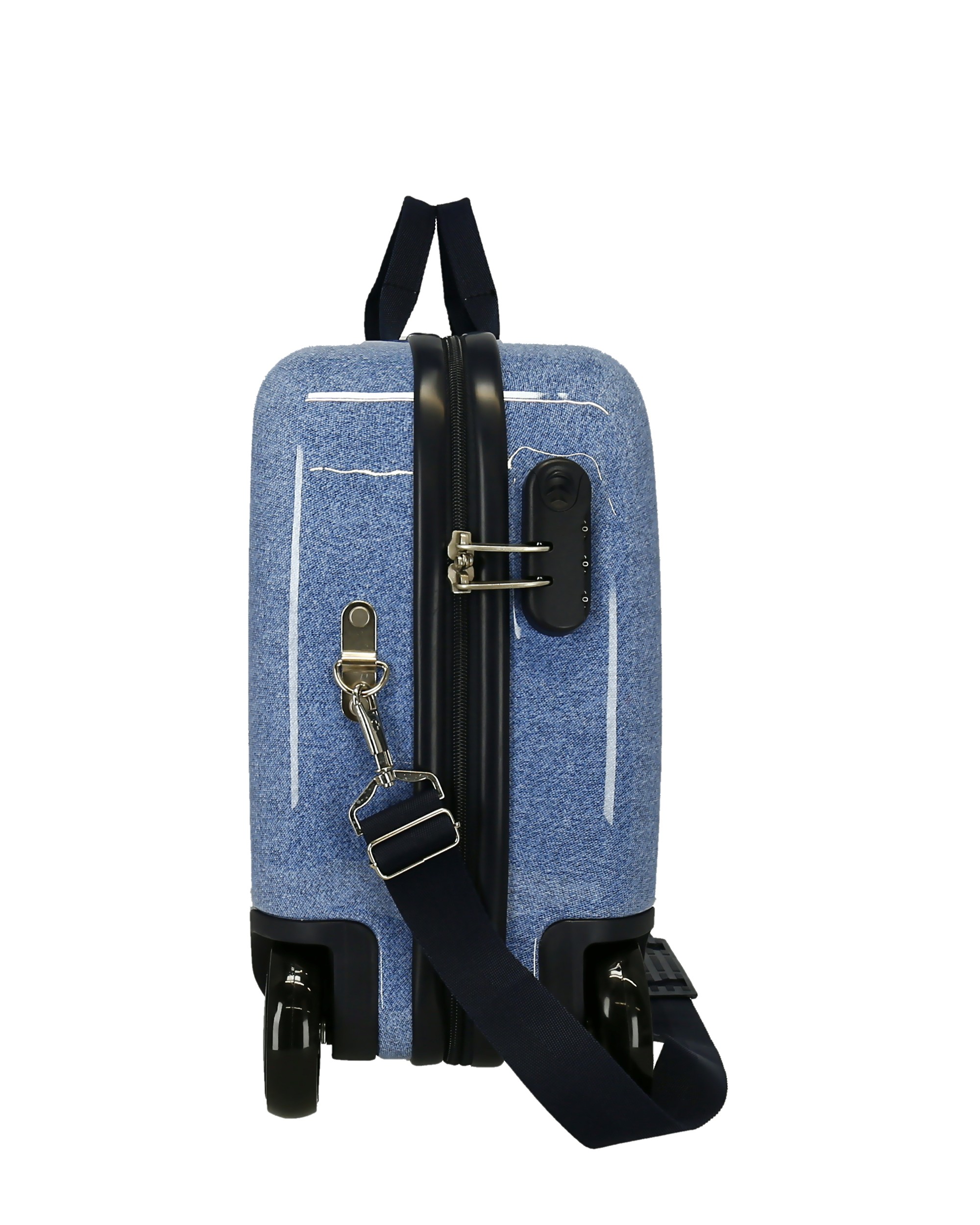 Mala de Cabine Infantil Make It Rain Bows Rígida com Capacidade de 34l Azul-4