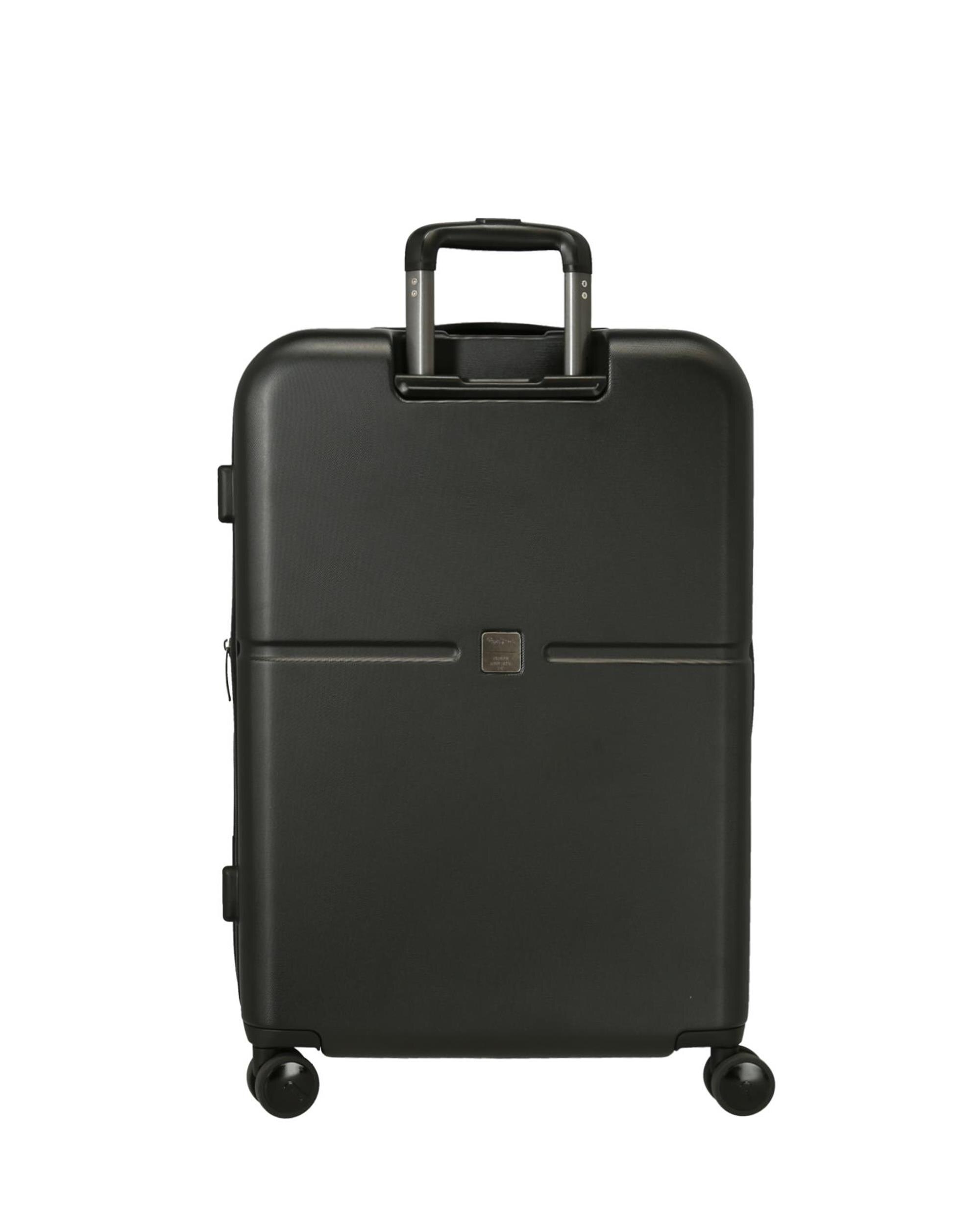 Imagen 3 de Juego de maletas (cabina y mediana) Chest rígidas con capacidad de 116L - Pepe Jeans - Negro Negro