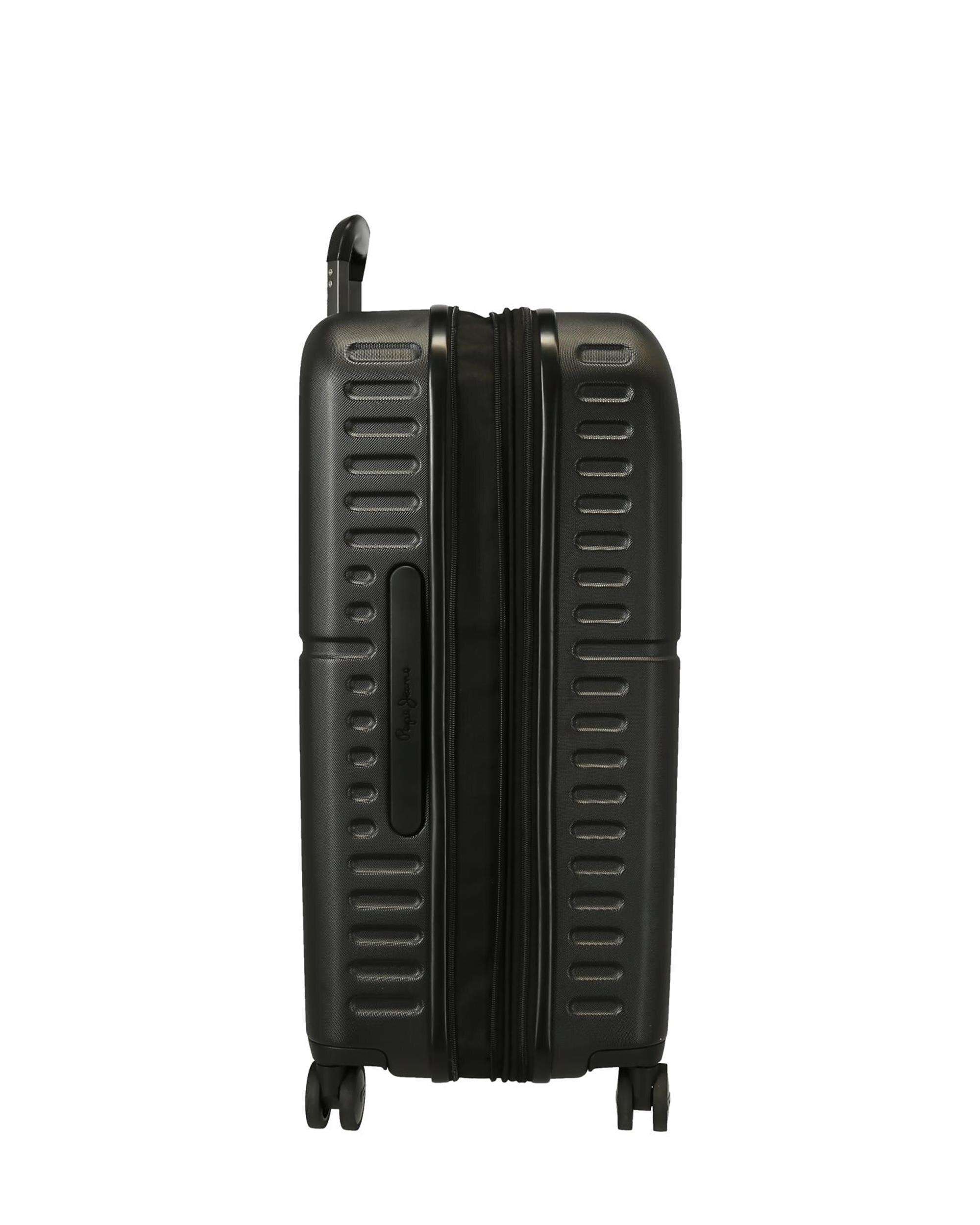 Imagen 6 de Juego de maletas (cabina y mediana) Chest rígidas con capacidad de 116L - Pepe Jeans - Negro Negro