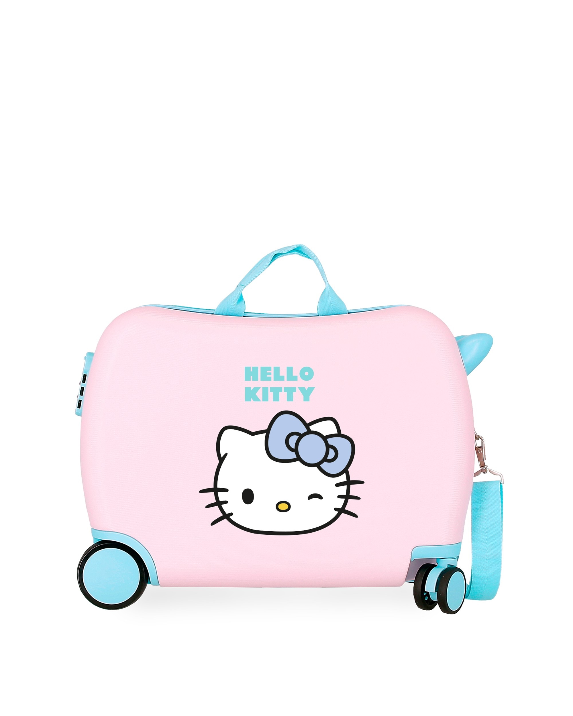 Mala de Cabine Infantil Hello Kitty Wink Rígida com Capacidade de 34l Rosa-pastel-1
