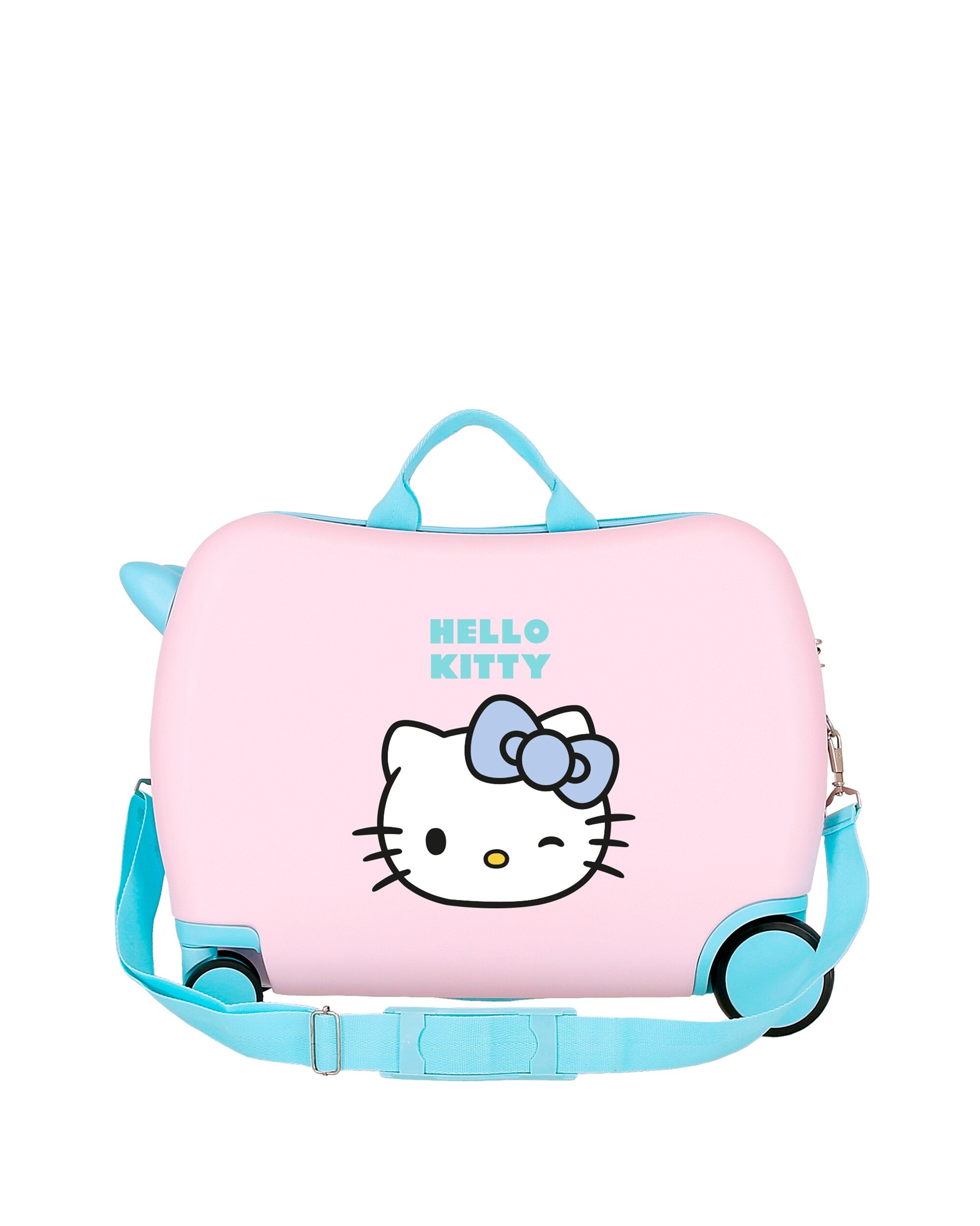 Mala de Cabine Infantil Hello Kitty Wink Rígida com Capacidade de 34l Rosa-pastel-3