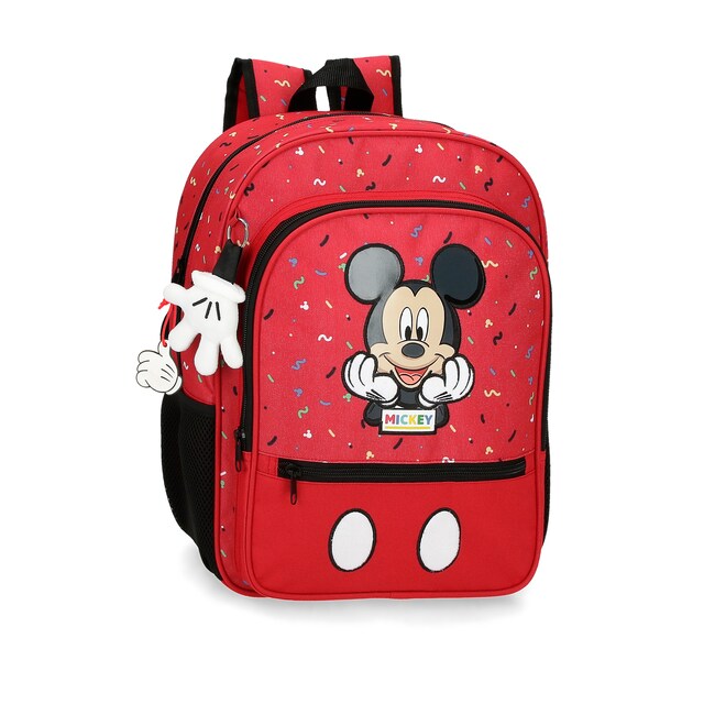 Imagen 0 de Mochila escolar It´s a Mickey Thing 38cm con bolsillos laterales