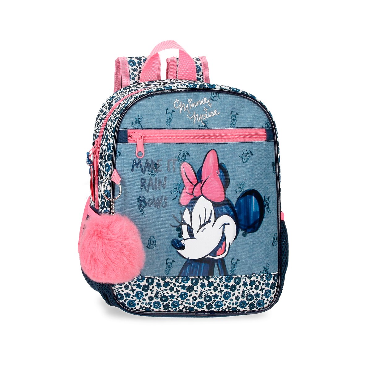 Mochila Disney Minnie Make it rain Bows 28cm con bolsillo frontal