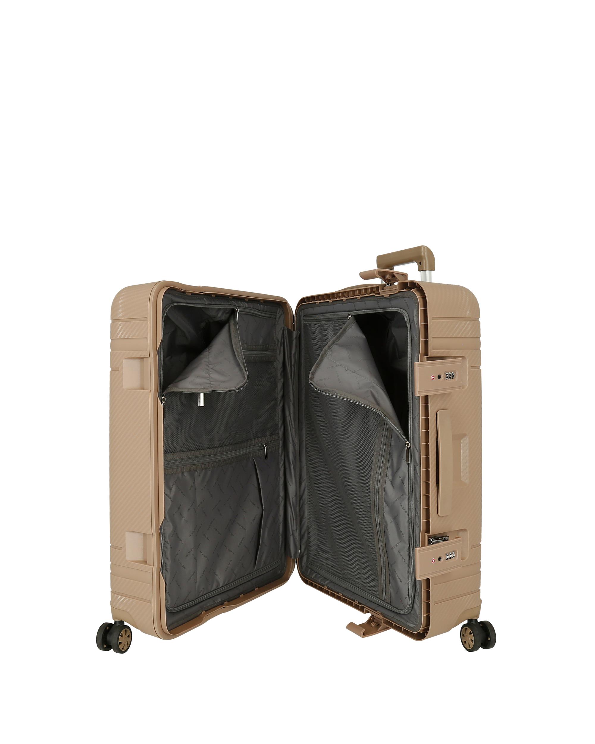 Maleta Mediana Movom Dimension Rígida 66cm - Champagne Champagne-5
