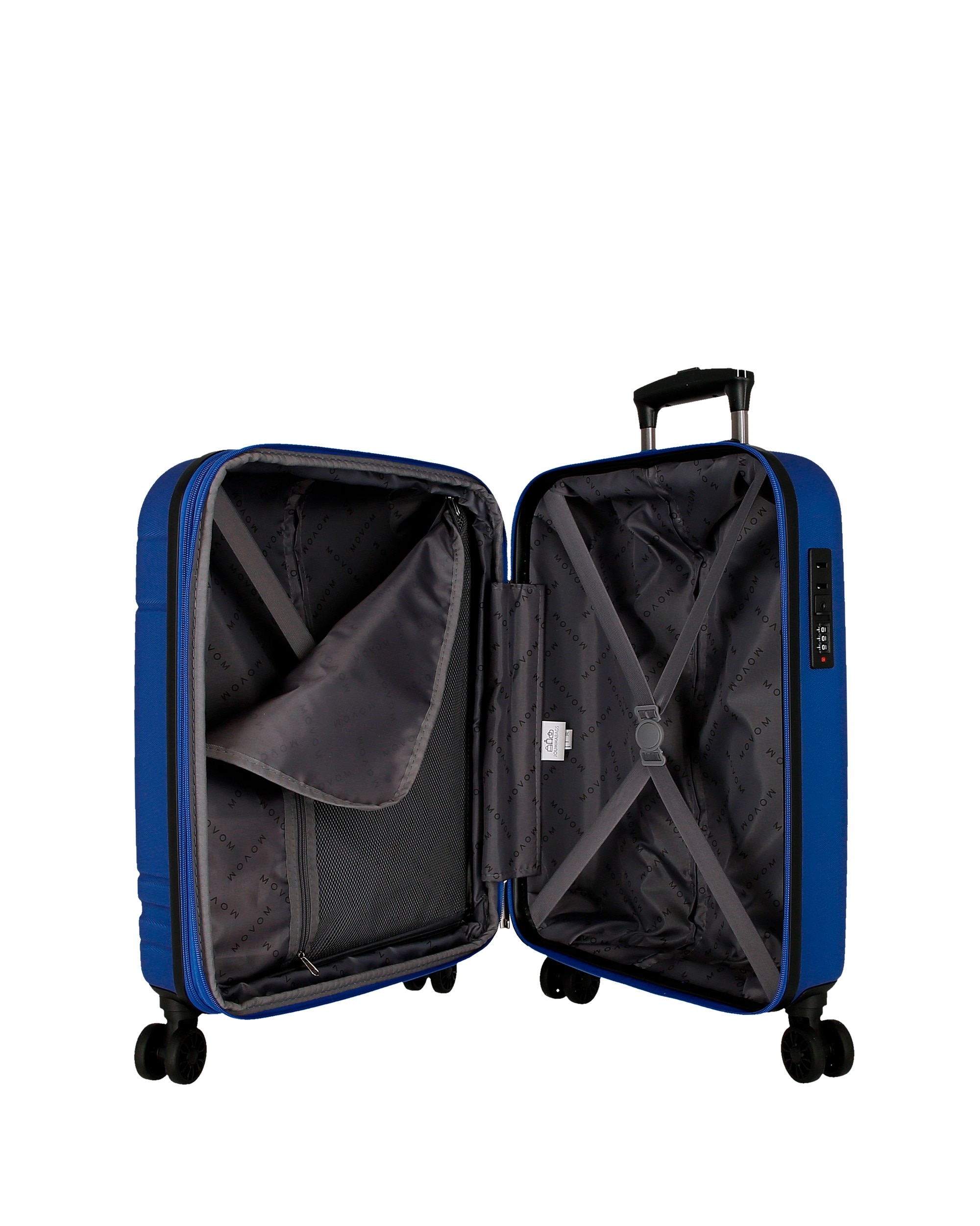 Trolley de Cabine Expansível Galaxy Rígido Até 42L Azul-marinho-5