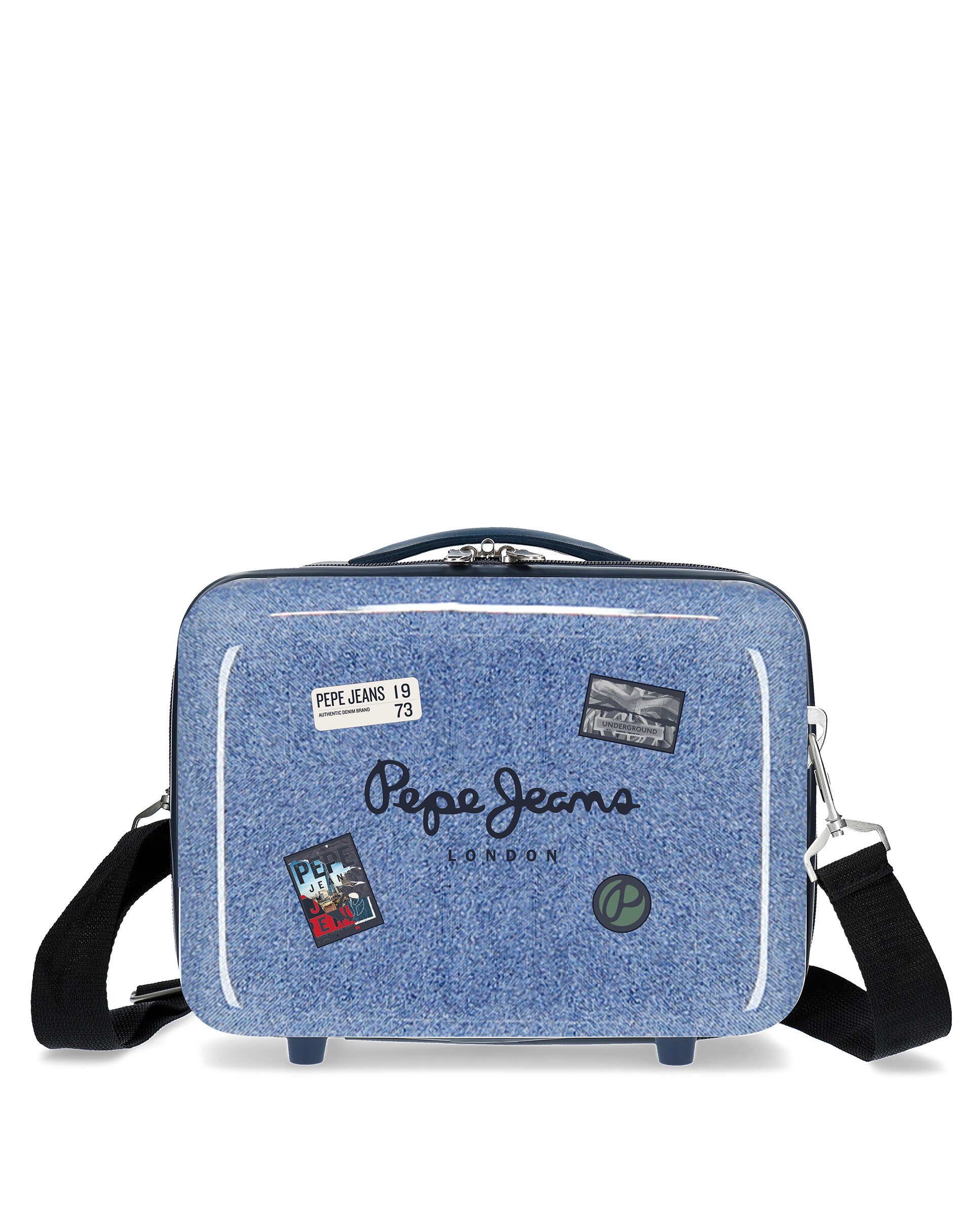 Pepe Jeans - Neceser adaptable a trolley Digital rígido con capacidad de 9L.