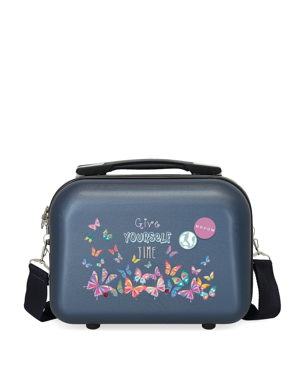 Necessaire Movom Abs give yourself time niño azul adaptable con bandolera 29x21x15 cms 914l denim infantil 9l