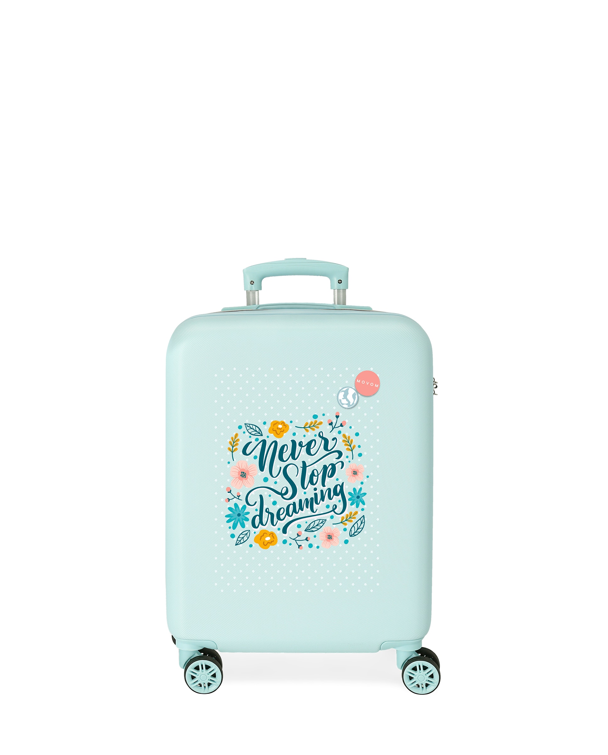 Movom - Maleta de cabina Never Stop Dreaming rígida con capacidad de 35L.