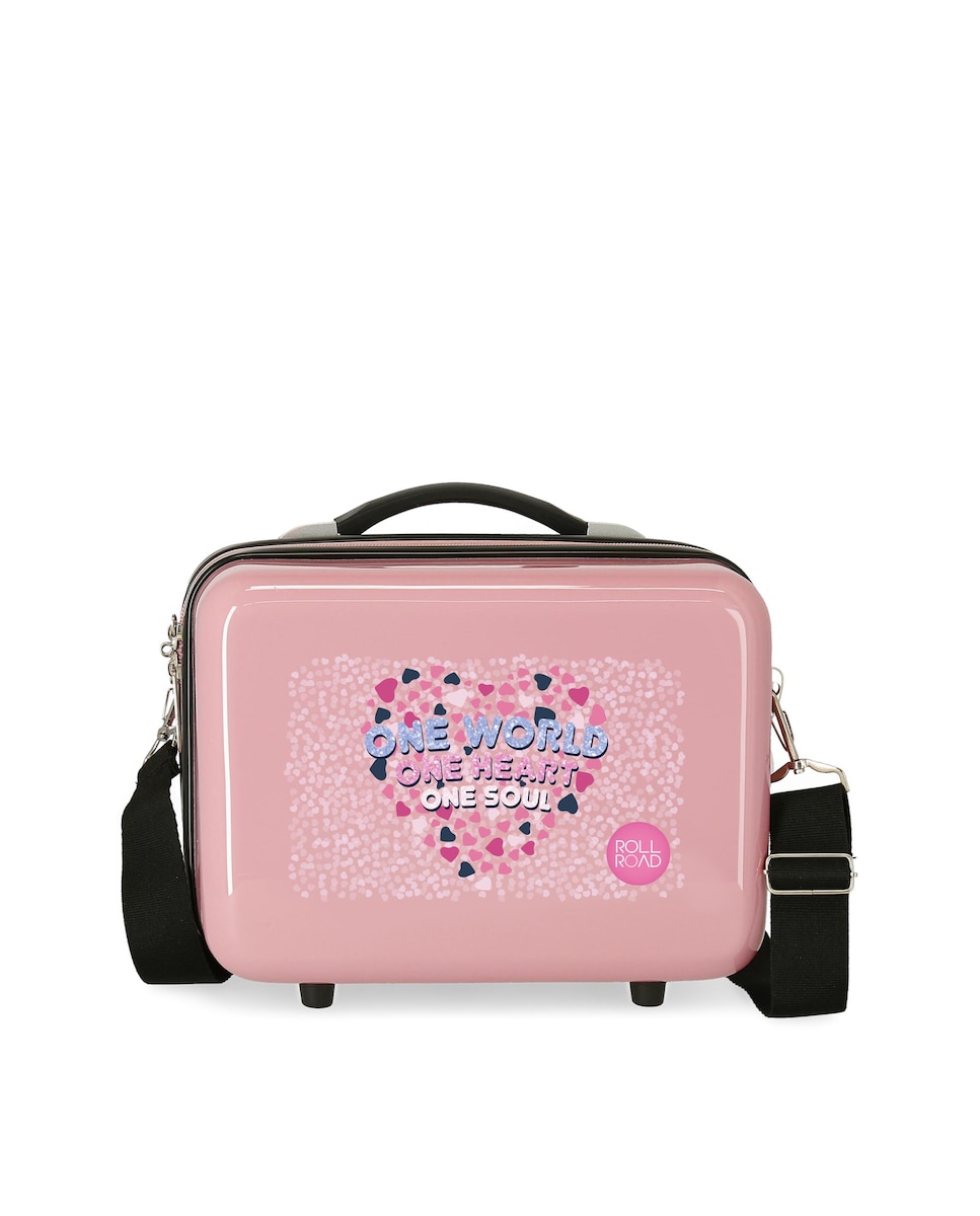 Necessaire Roll Road abs one world niño rosa adaptable 29x21x15 cms 914l 06 kgs infantil con 9l