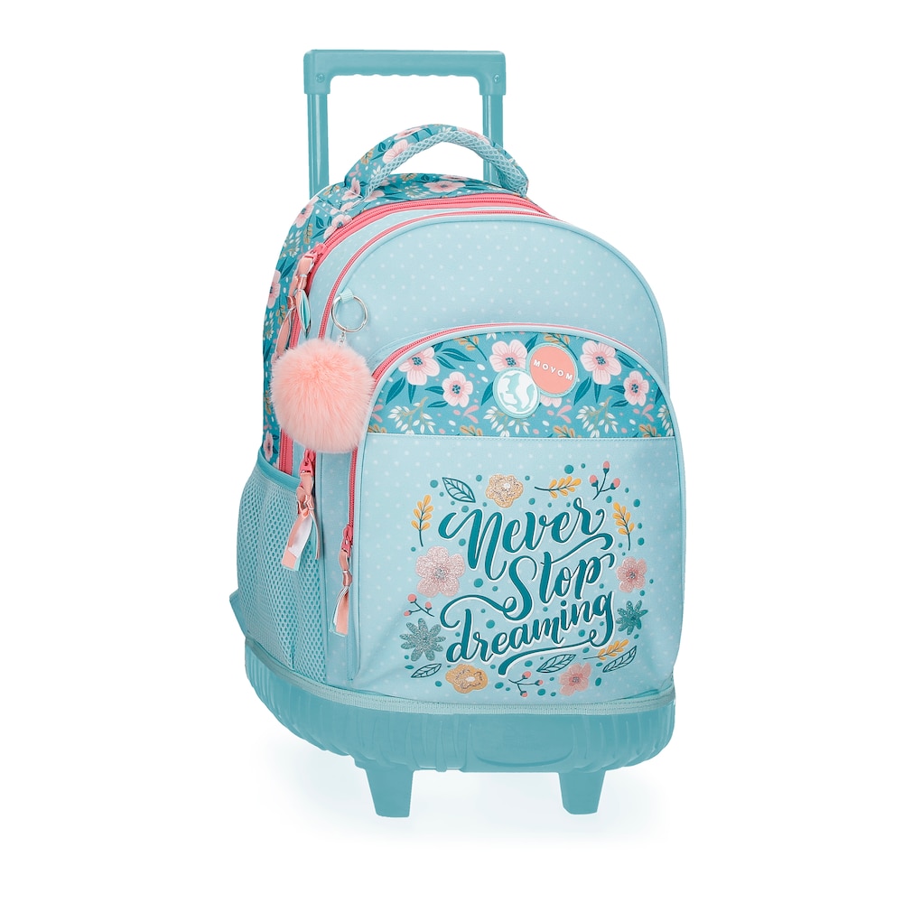 Mochila con ruedas Movom Never Stop Dreaming 43cm dos compartimentos