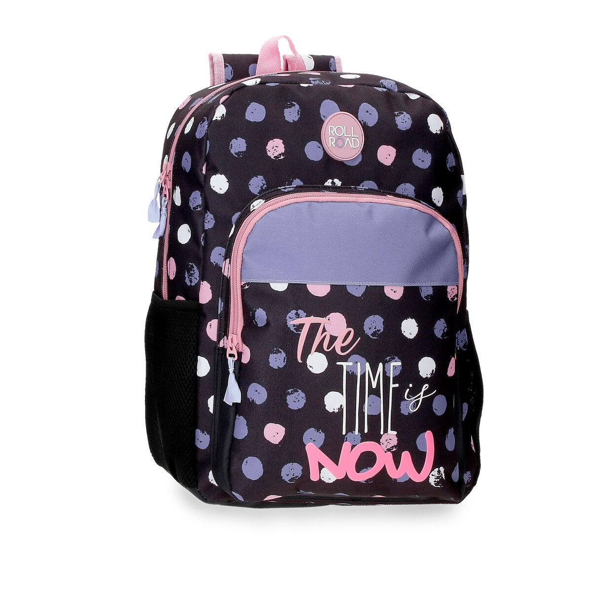 Mochila Roll Road The time is now con bolsillos laterales