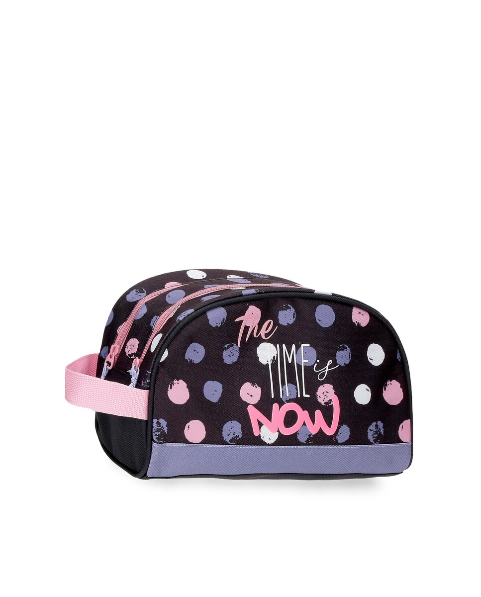 Roll Road The time now accesorio de viaje neceser niñas negro black is 26x16x12 cm infantil adaptable con dos