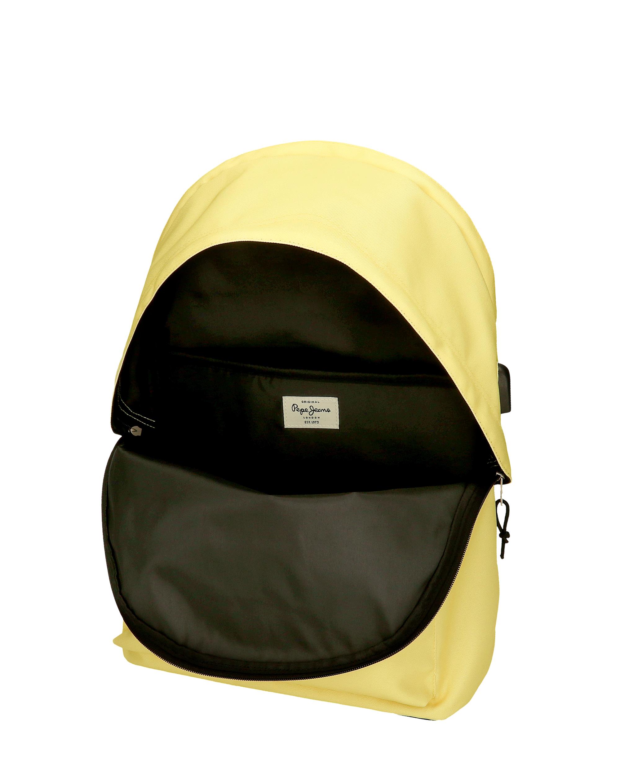Pepe Jeans Aris Zaino Unisex Per Bambini E Ragazzi, Con Scomparto Portatile, Porta USB, 31x44x17,5 Cm, Brevetto - 3
