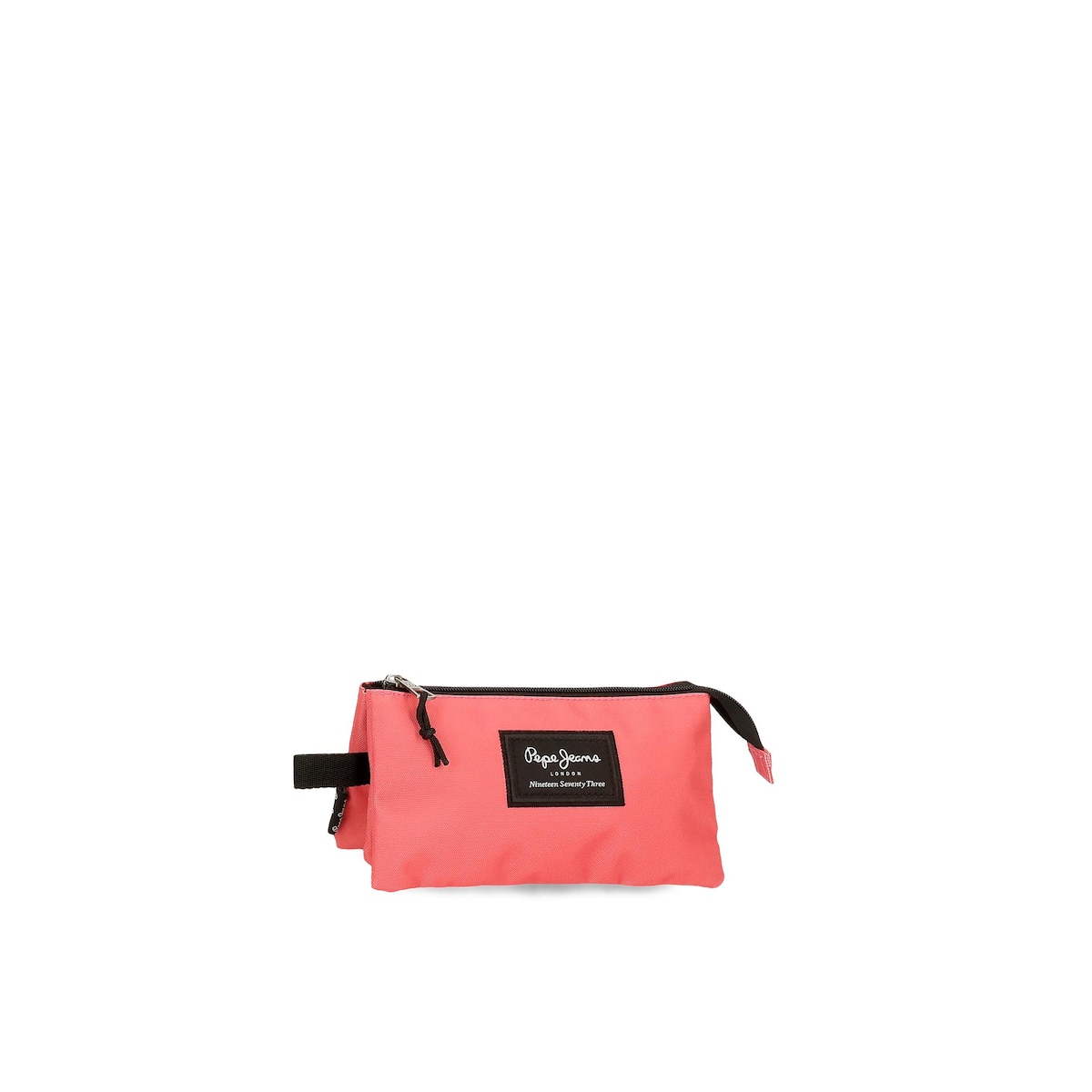 Estuche Triple Coral pepe jeans aris rosa 22x12x5 cms colorful con tres compartimentos