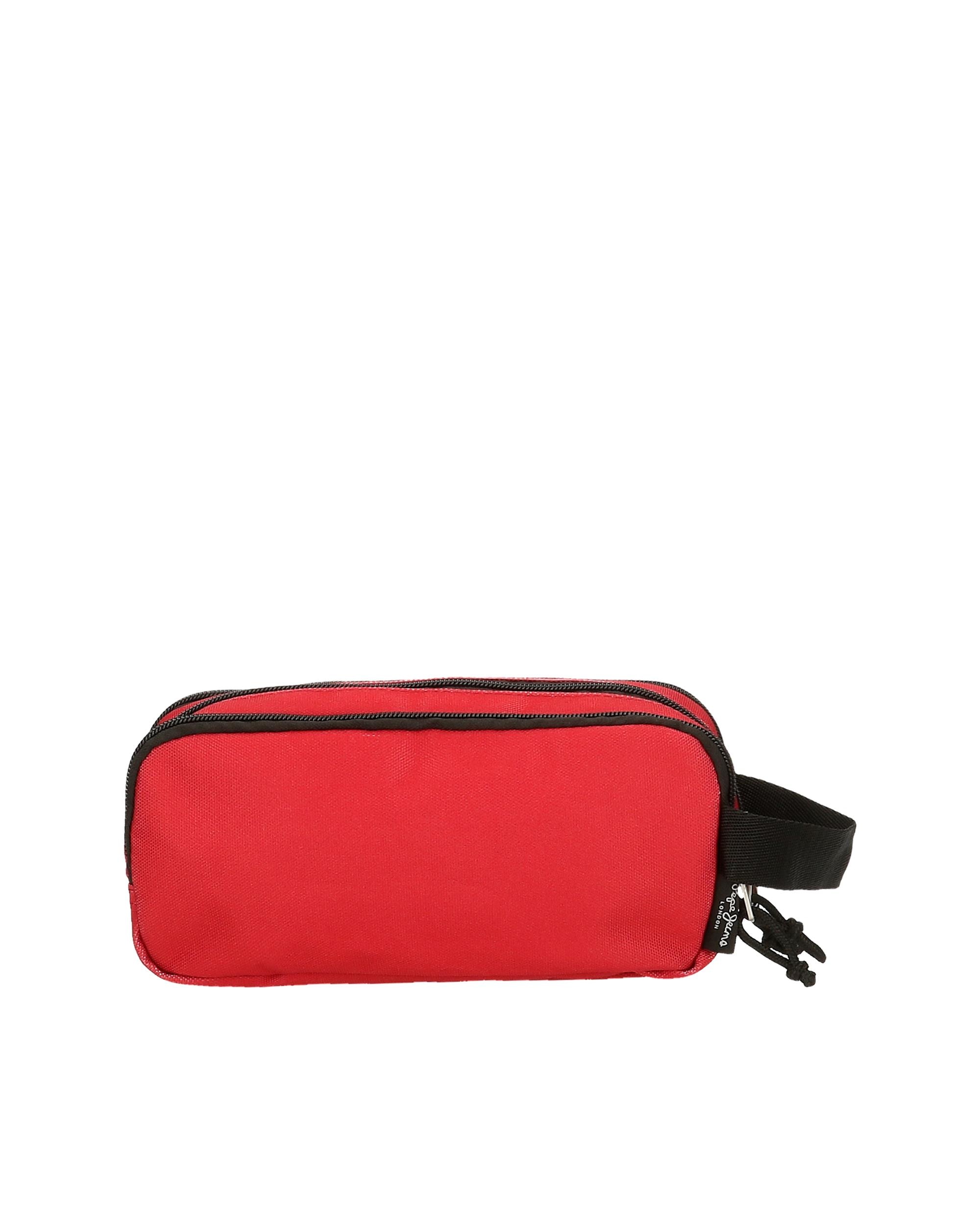 Estuche Pepe Jeans Aris Evergreen tres compartimentos Rojo Rojo-3