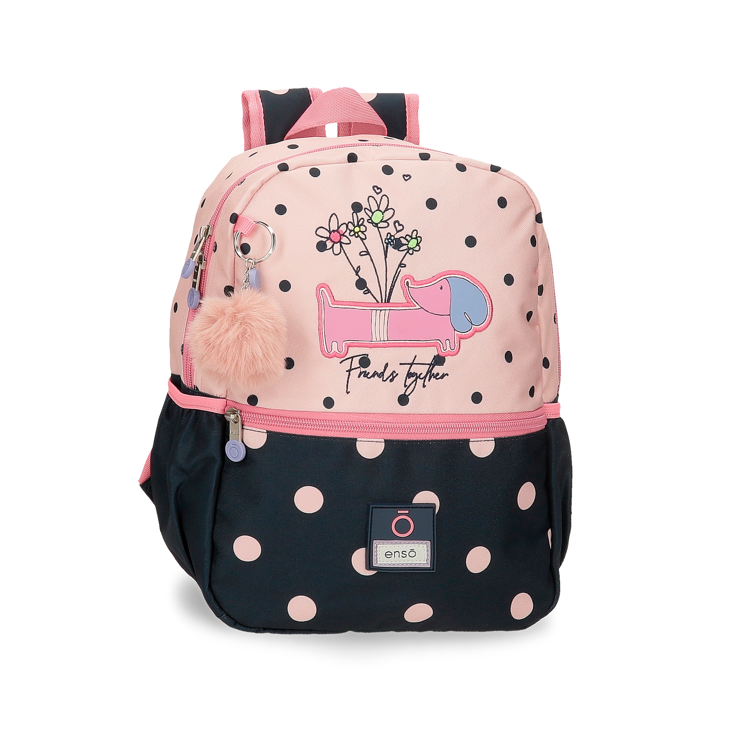 Mochila ENSO Friends Together (Rosa - 32 x 25 x 12 cm)