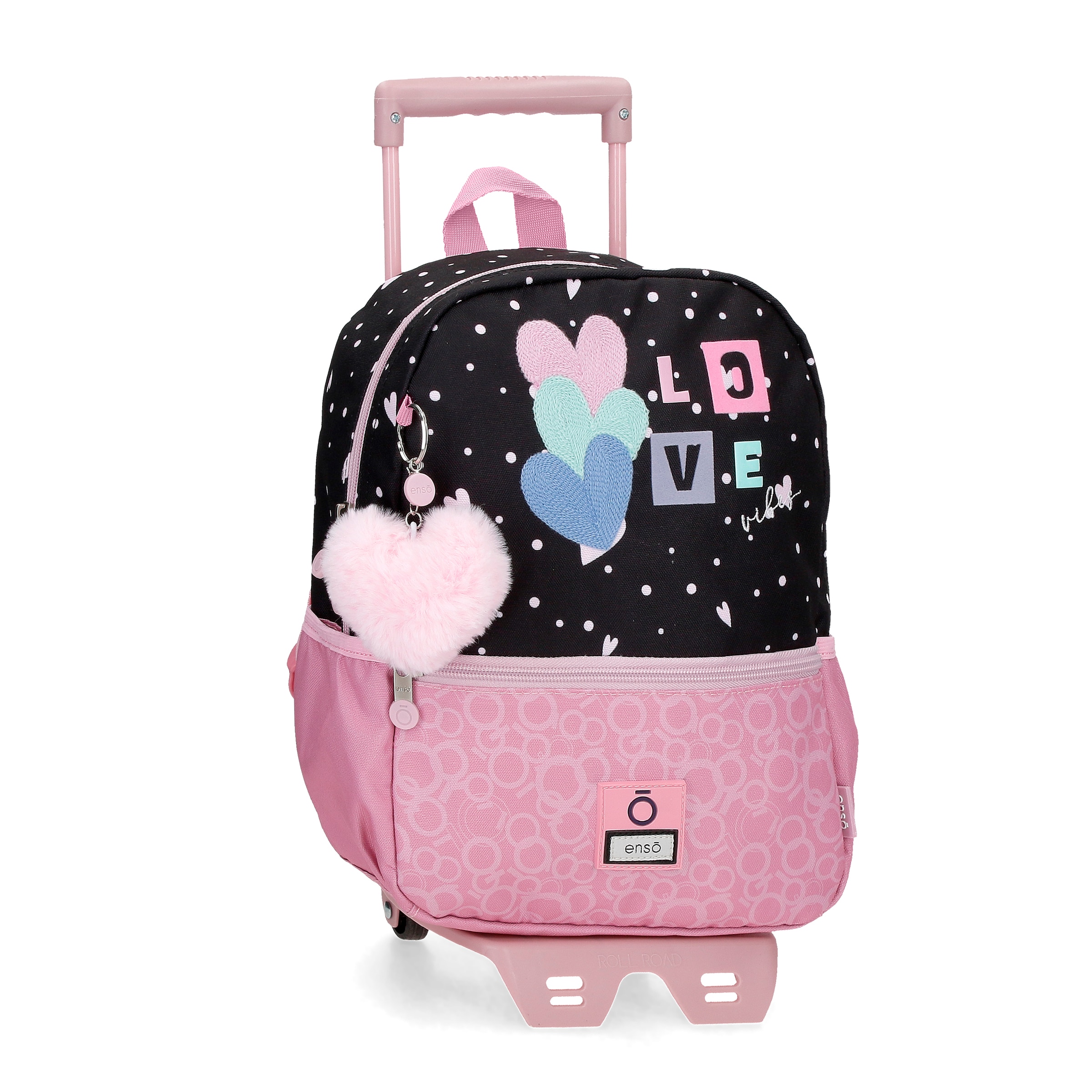Mochila ENSO Love Vibes (Rosa - 32 x 25 x 12 cm)