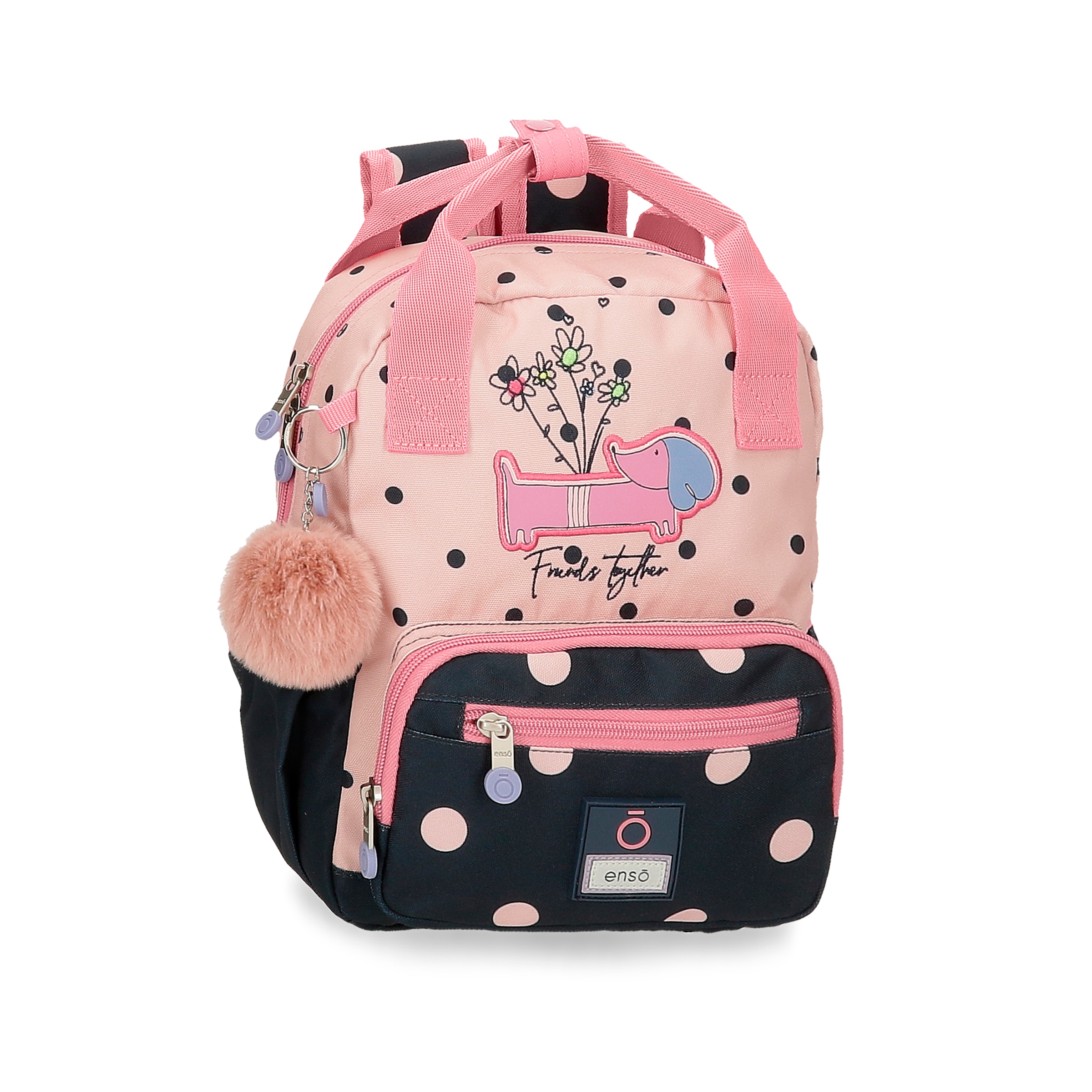 Mochila ENSO Friends Together (Rosa - 28 x 23 x 10 cm)