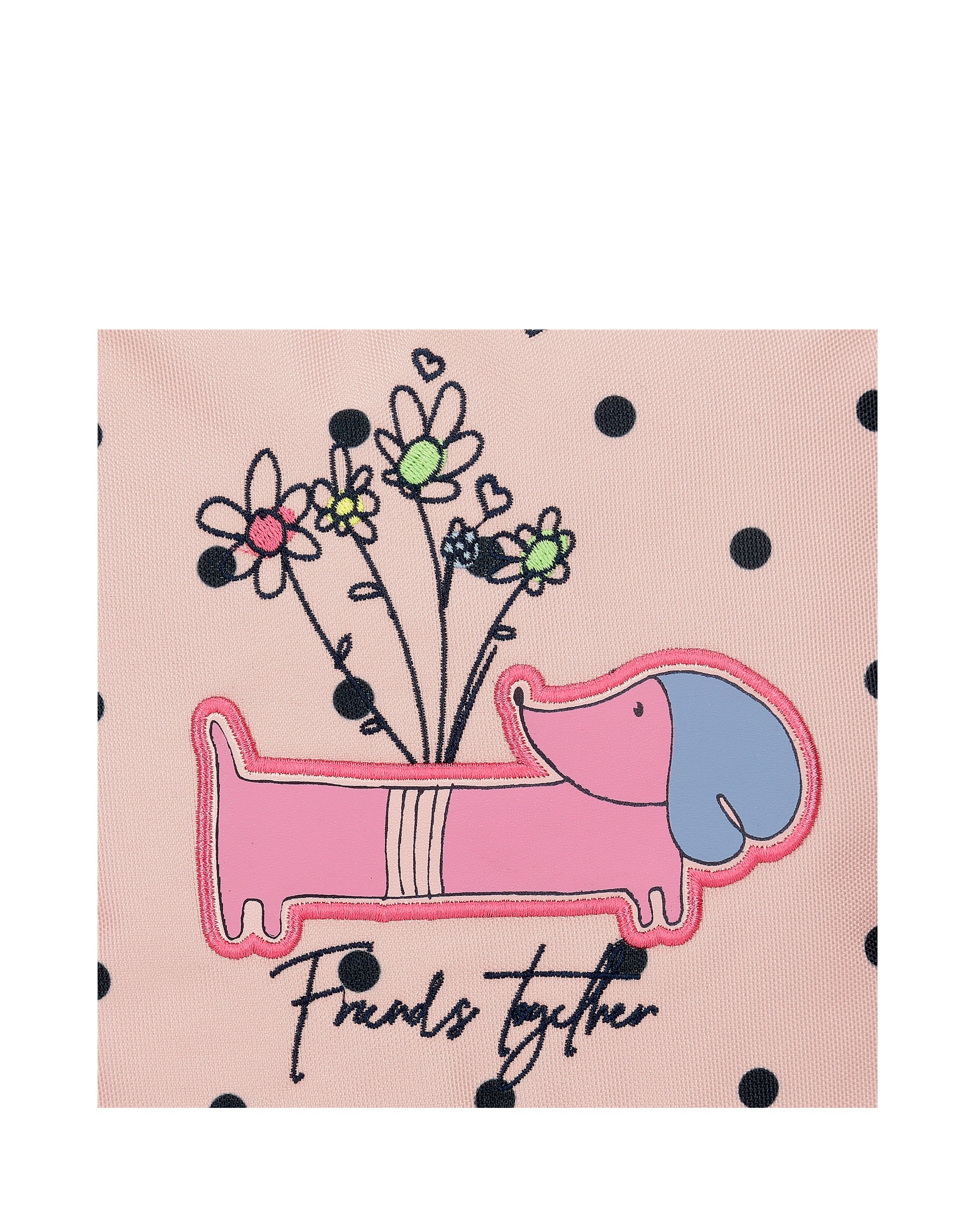 Estuche Enso Friends Together tres compartimentos con asa lateral Rosa-5