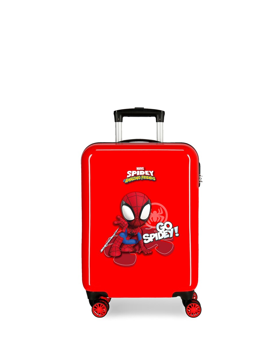 Maleta de cabina infantil Spidy go rígida con capacidad de 34L Rojo-1