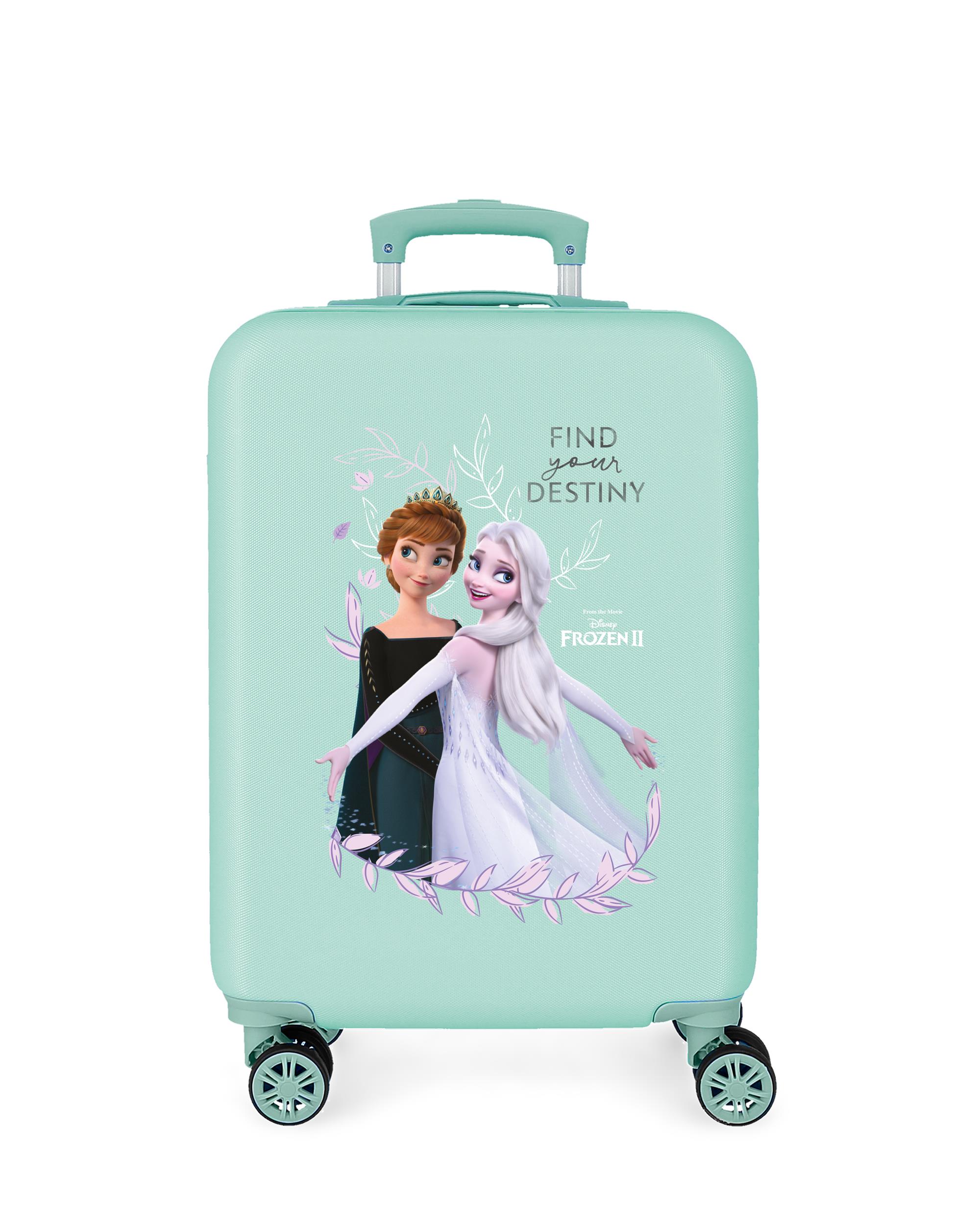 Mala de Cabine Infantil Frozen Memories Rígida com Capacidade de 34l Azul-claro-1
