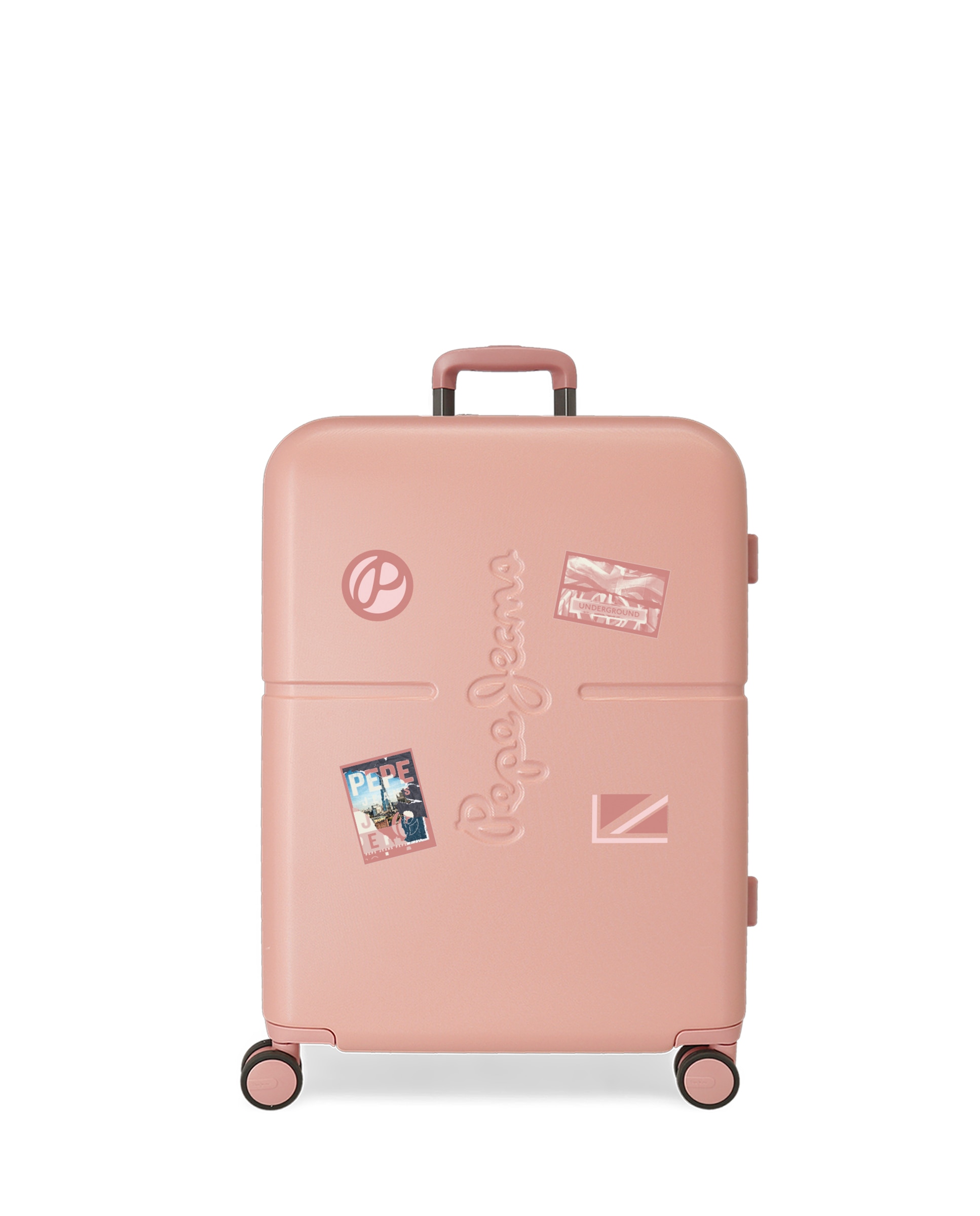 Imagen 1 de Maleta mediana expandible Chest rígida con capacidad de hasta 84L - Pepe Jeans - Rosa Rosa