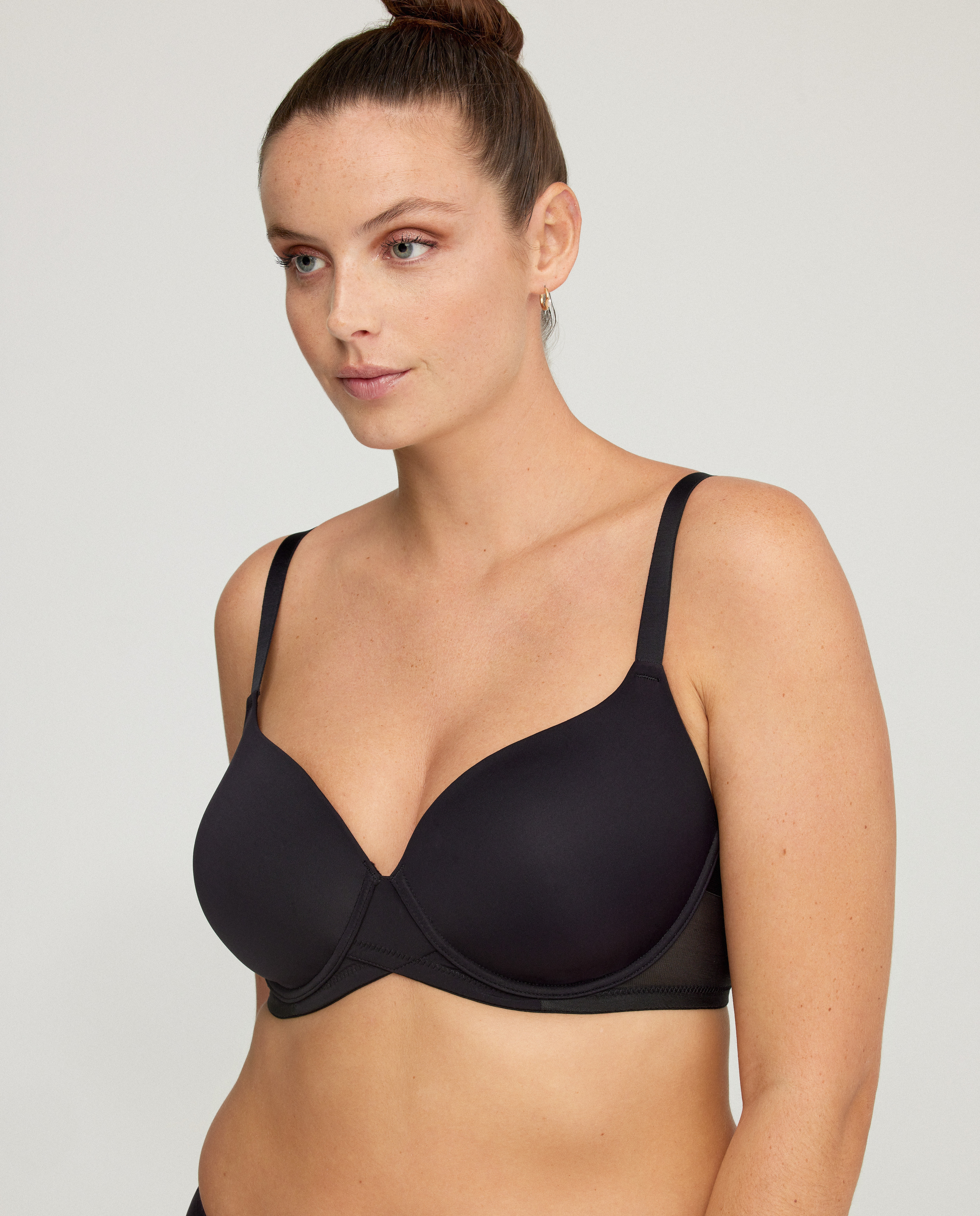 Sujetador con copa y aros - Promise - Negro Negro-2