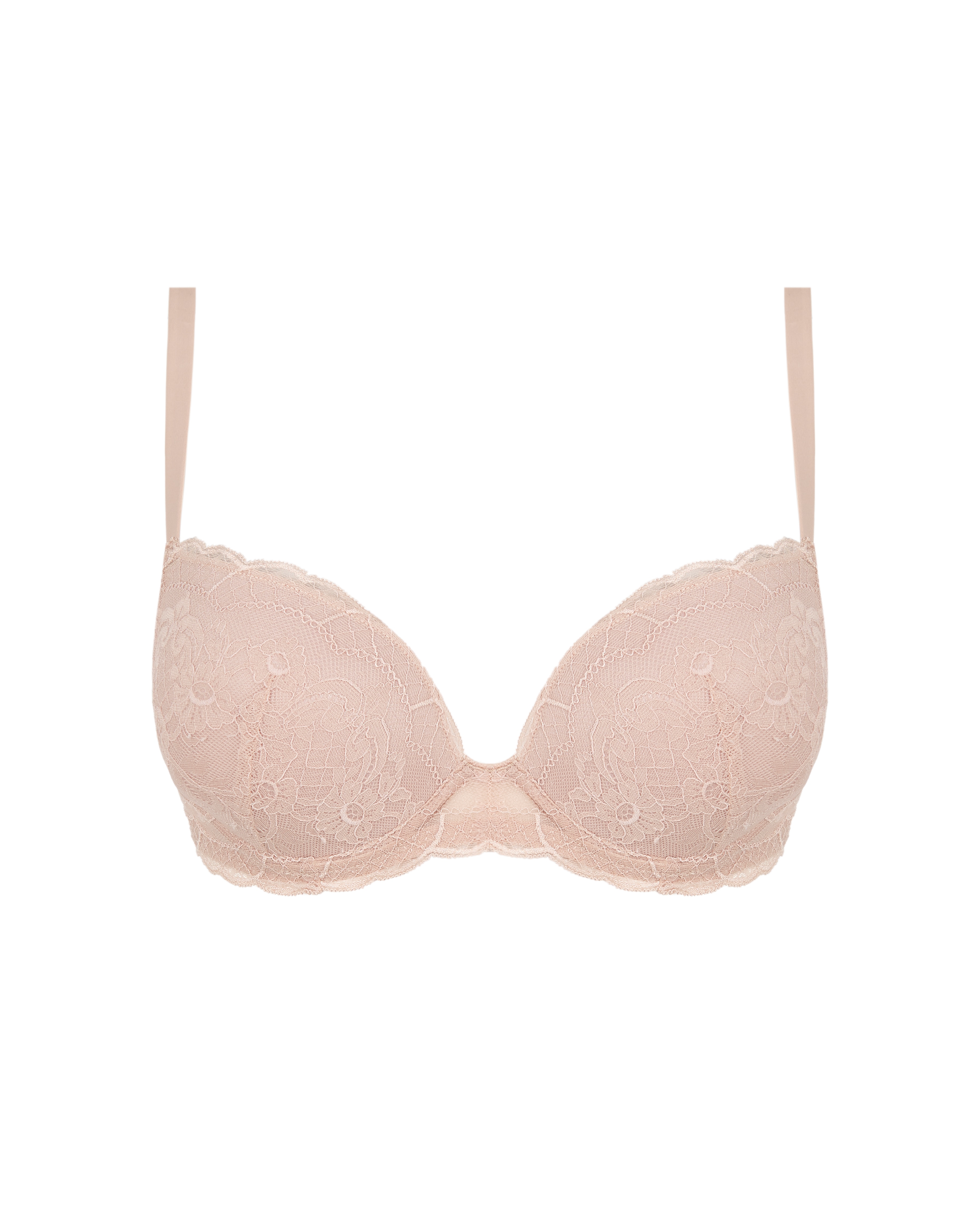 Sujetador push-up con aros encaje - Promise - Negro Negro-1