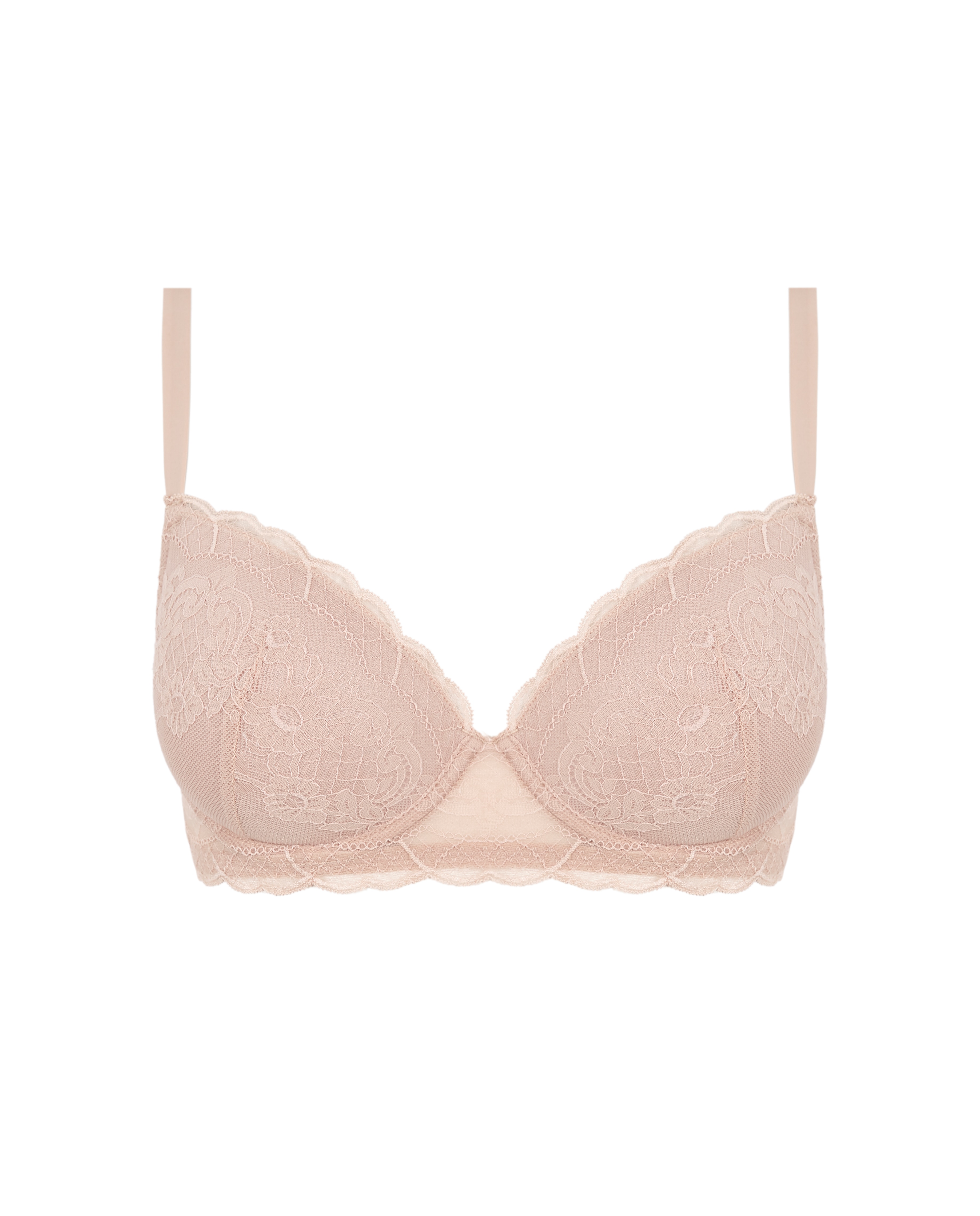 Sujetador con copa y aros encaje - Promise - Beige Beige-1