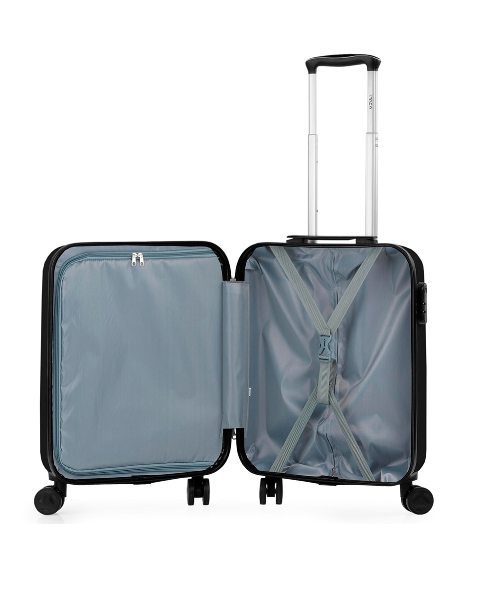 Imagen 6 de Maleta de cabina spring rígida con capacidad de 40 l. - Jaslen - Negro Negro